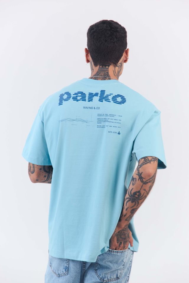 Camiseta Over Boxy Waving