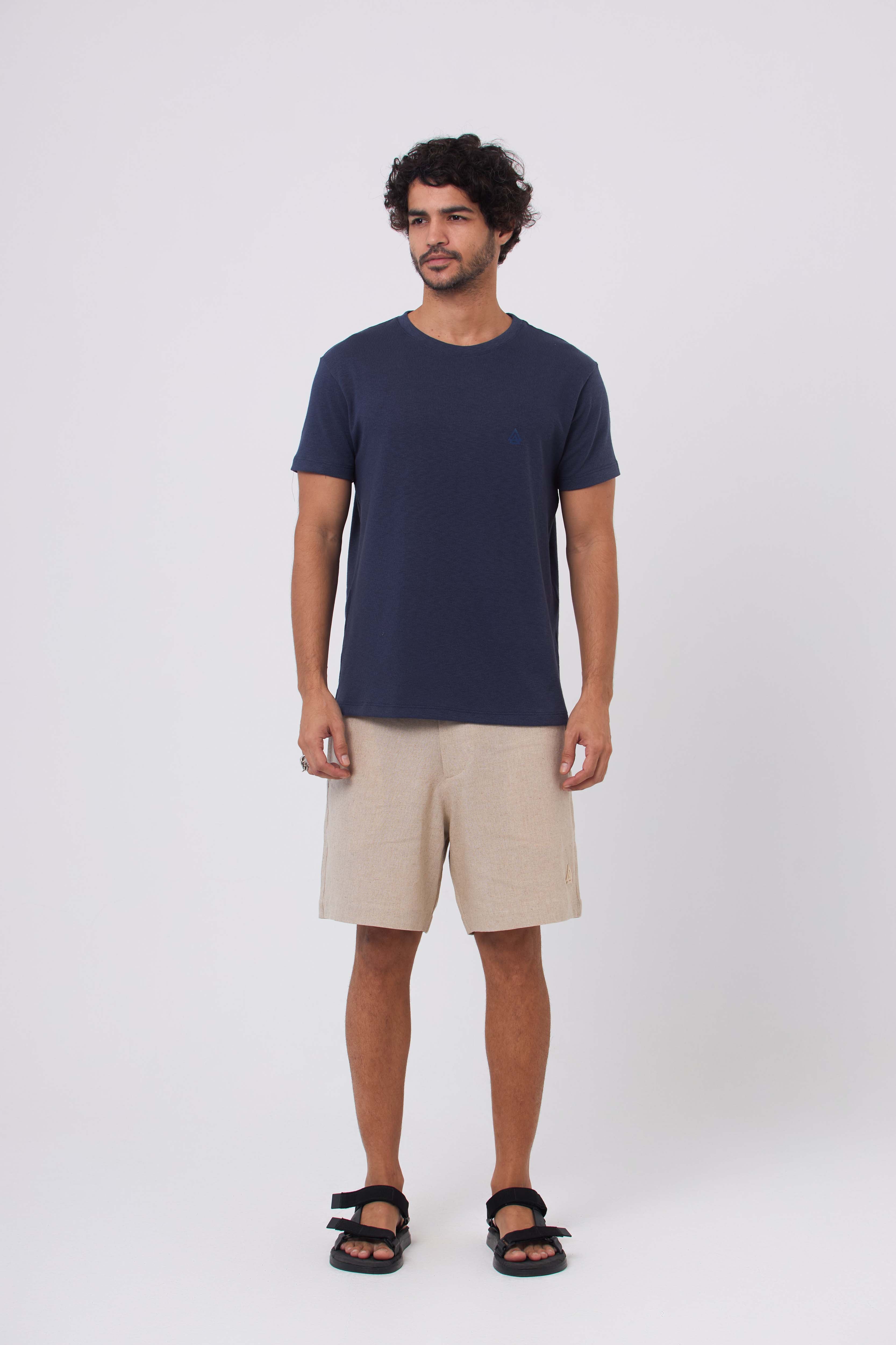 Camiseta Classic Tricô Azul