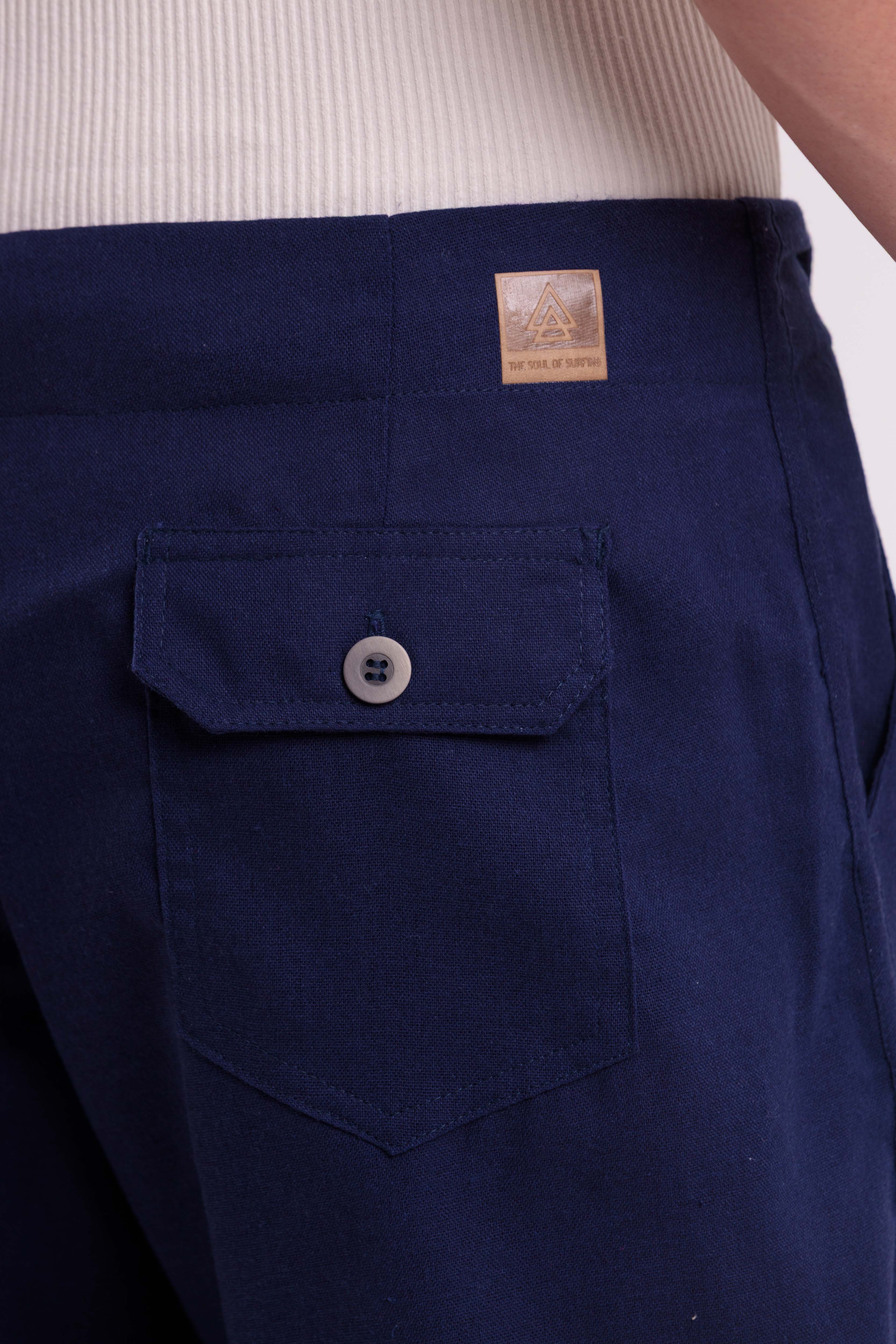 Bermuda de Linho Marinho