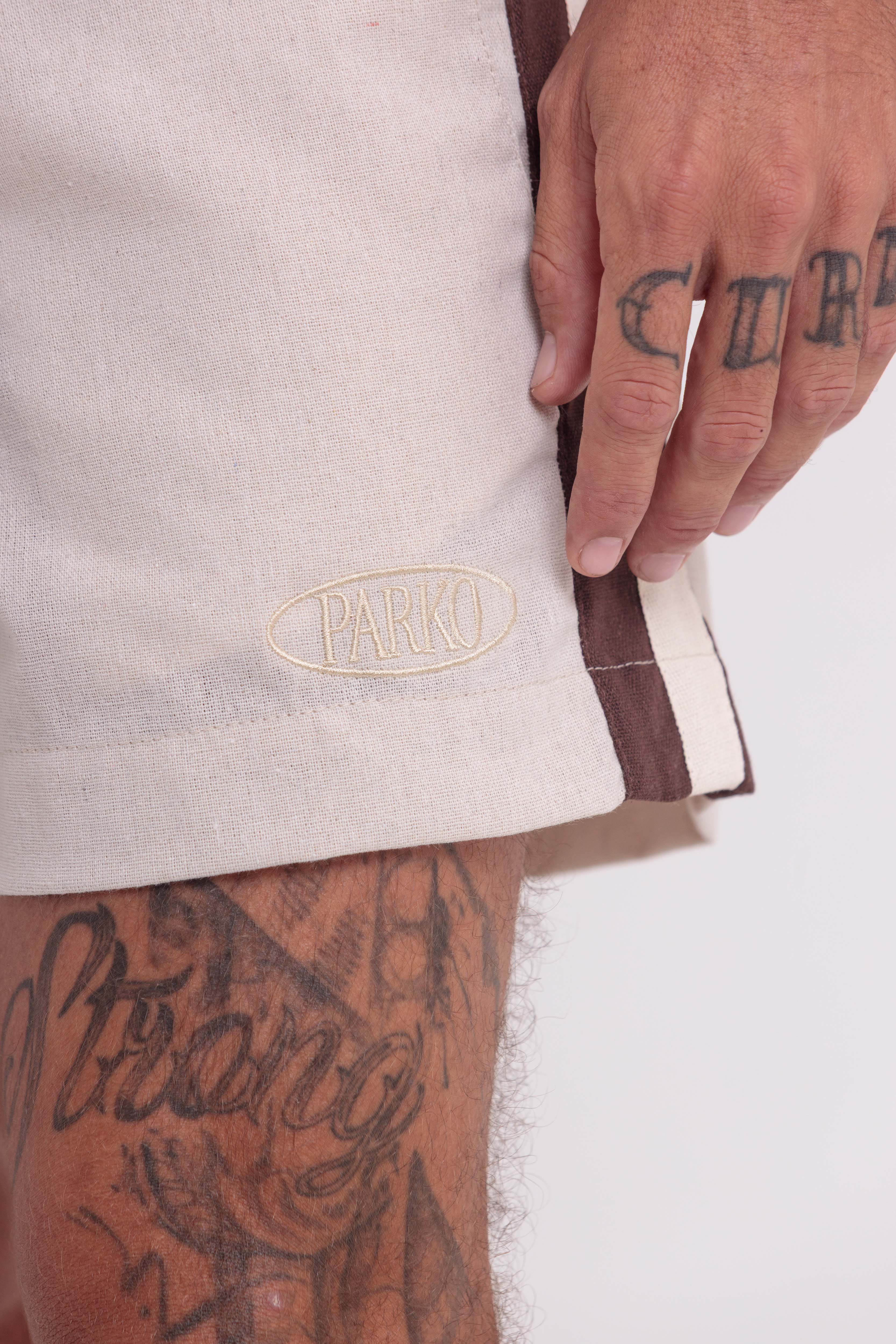 Bermuda De Linho Pipa Tailor Natural