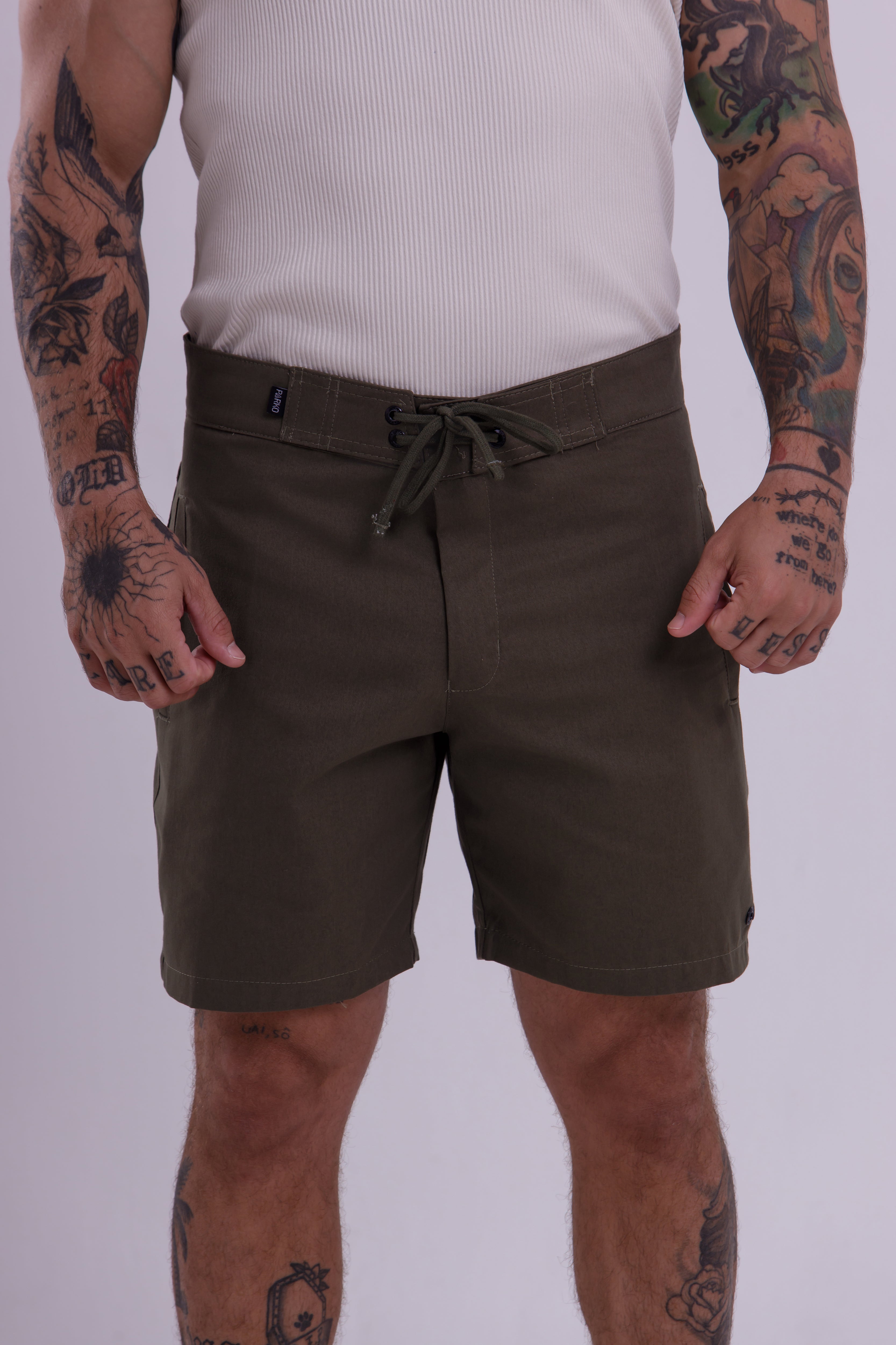 Bermuda de Sarja Citywalk Verde Militar