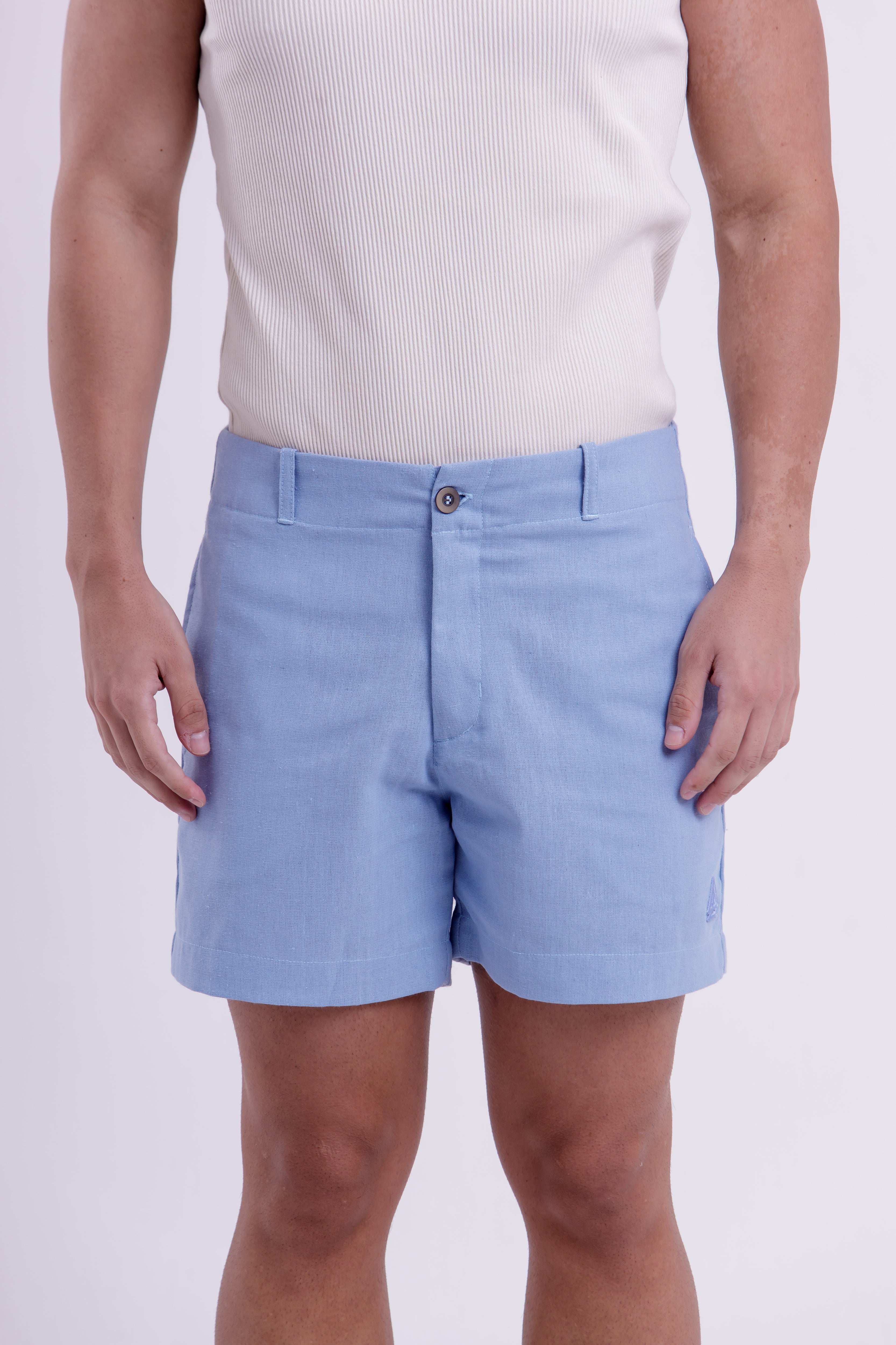 Bermuda Linho Essential Azul BB