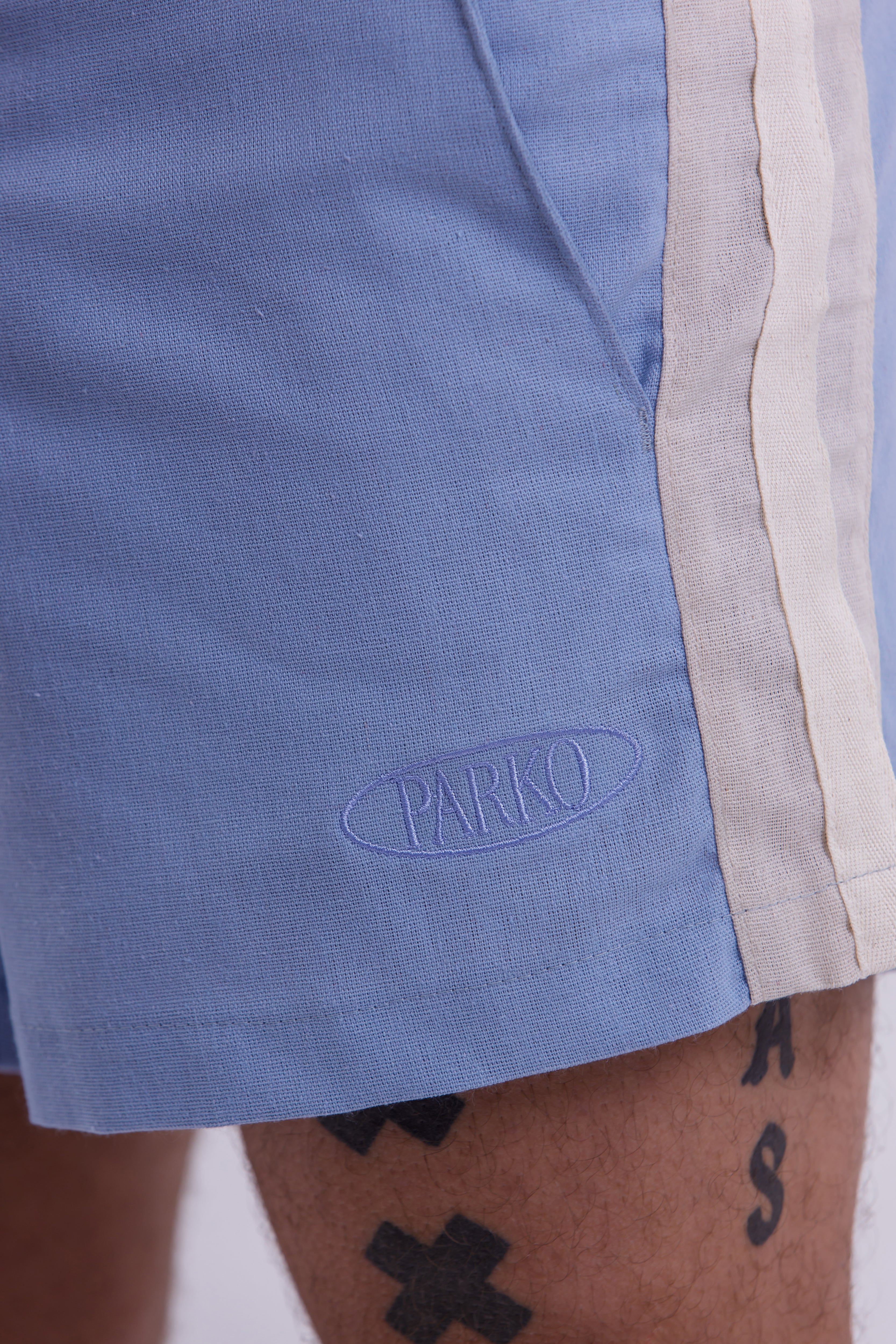 Bermuda Linho Pipa Azul Bebê