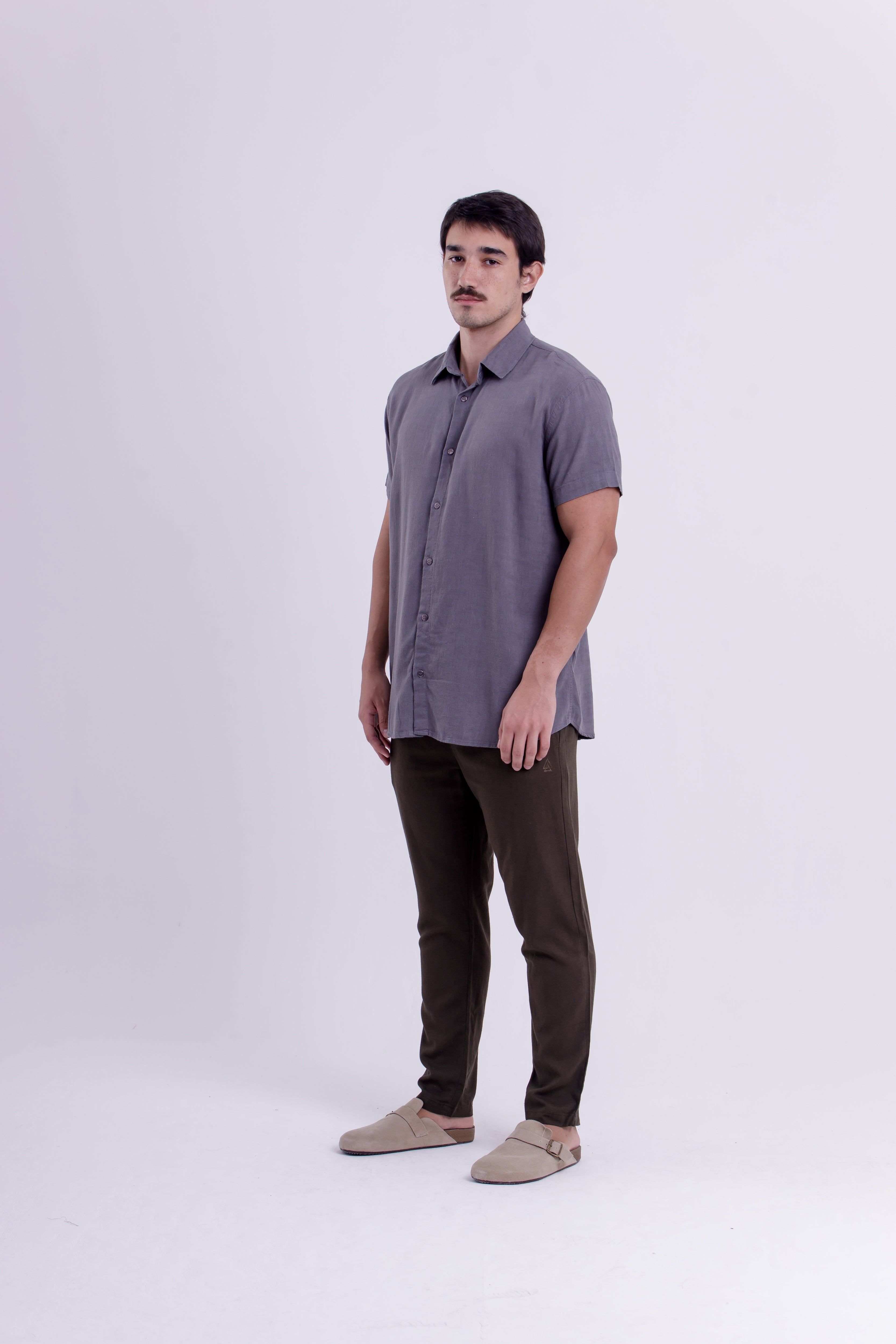 CAMISA DANDI SOFT SLUB CINZA