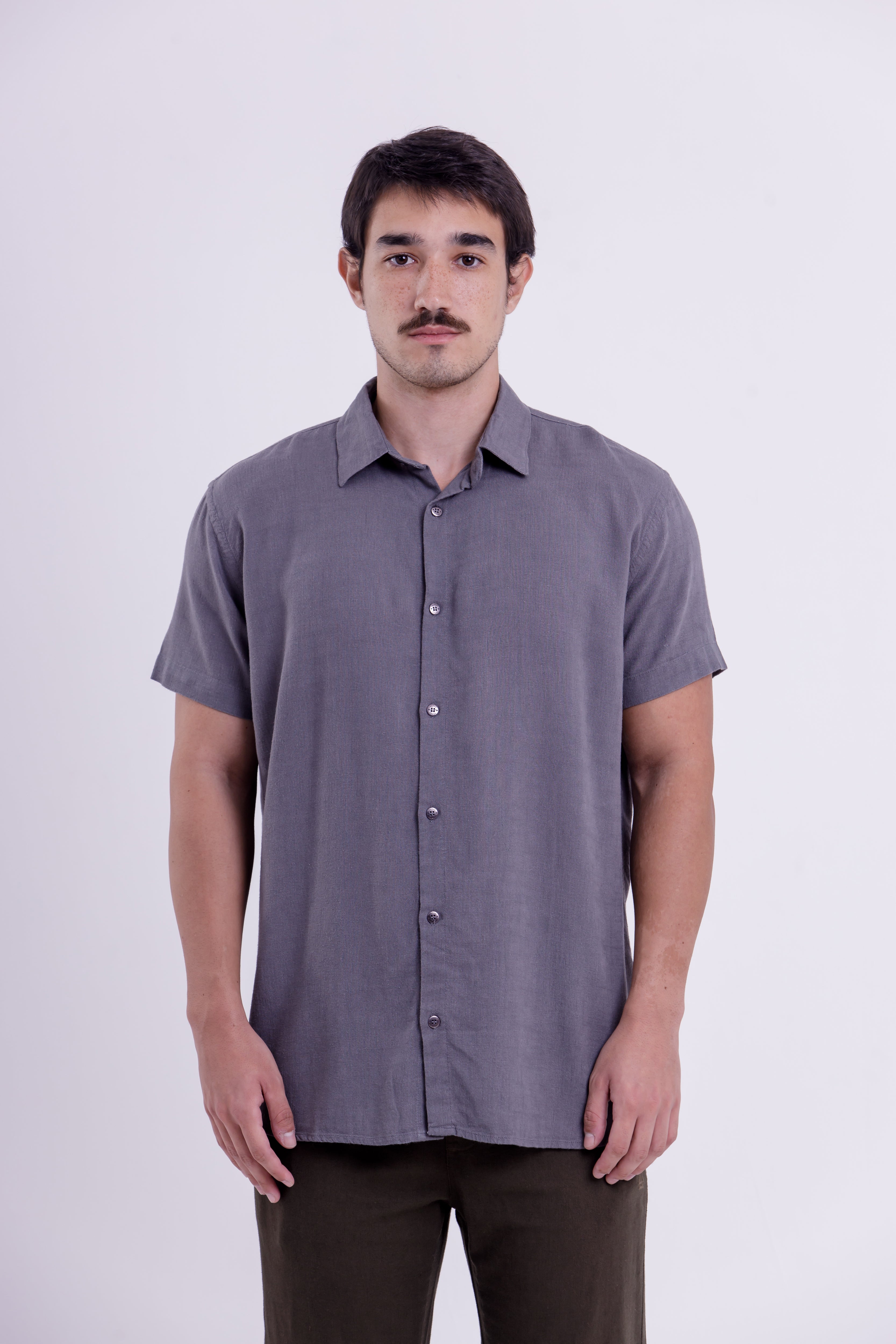 CAMISA DANDI SOFT SLUB CINZA