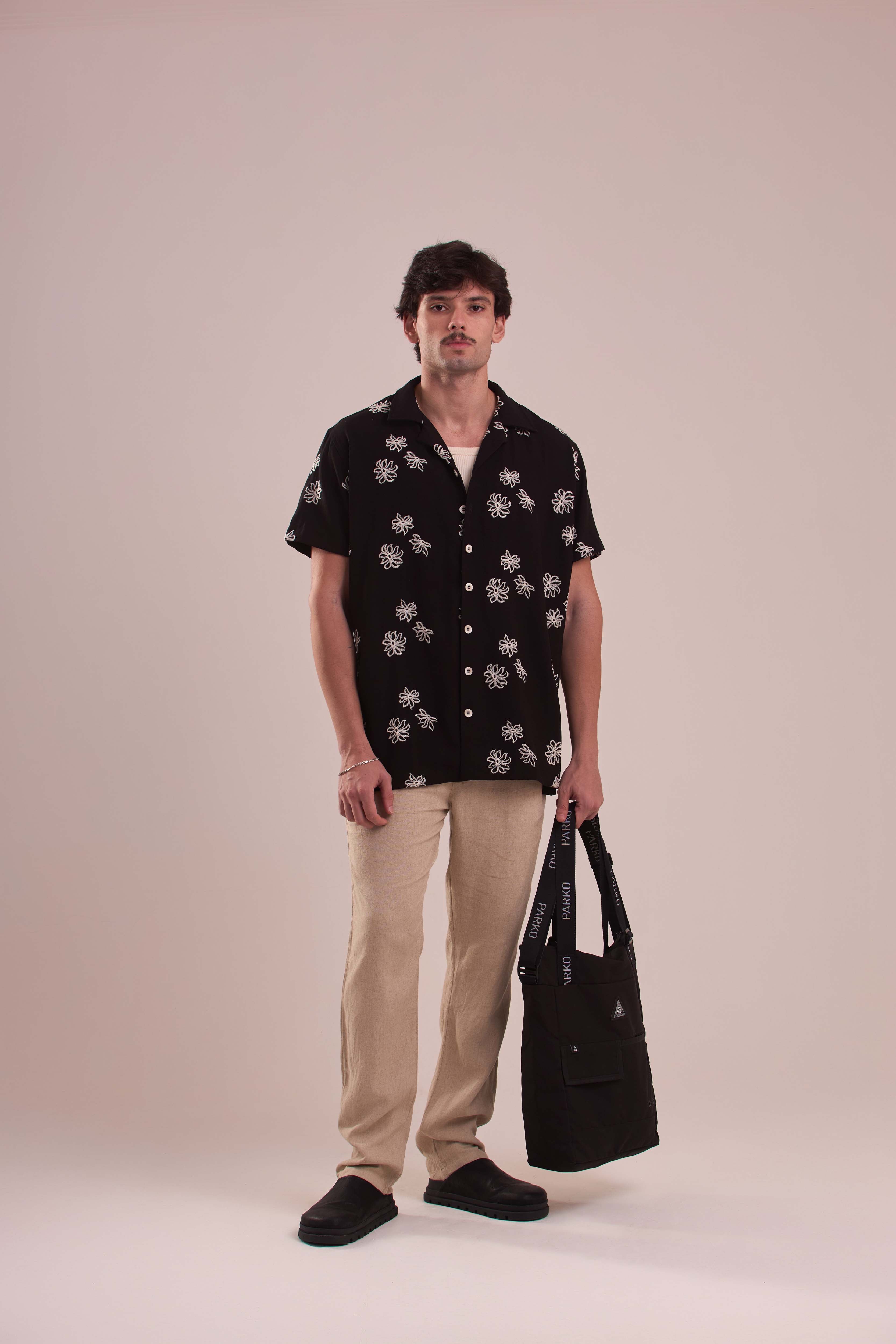 Camisa Boliche Resort Flor