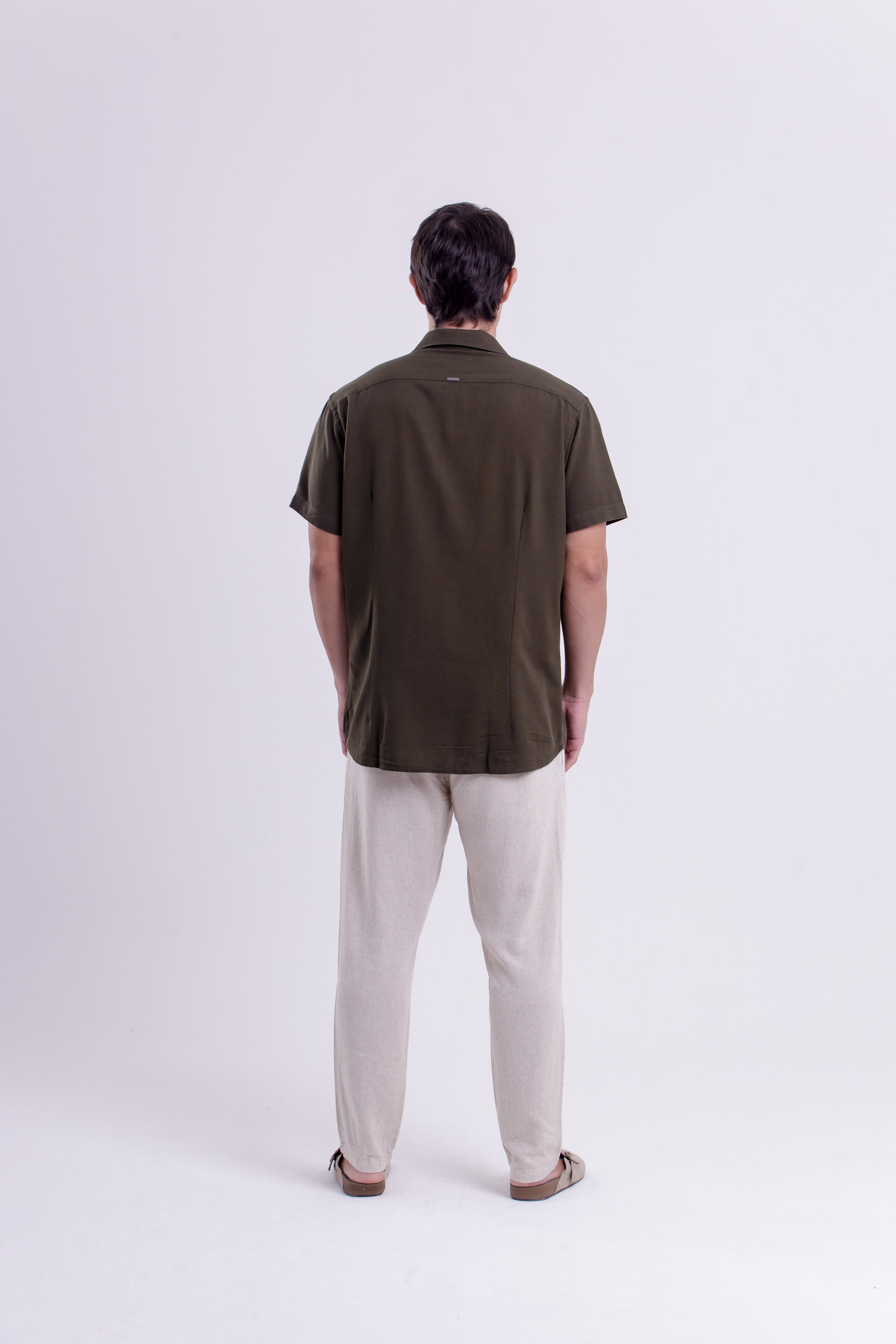 CAMISA ESSENTIAL WASH VERDE