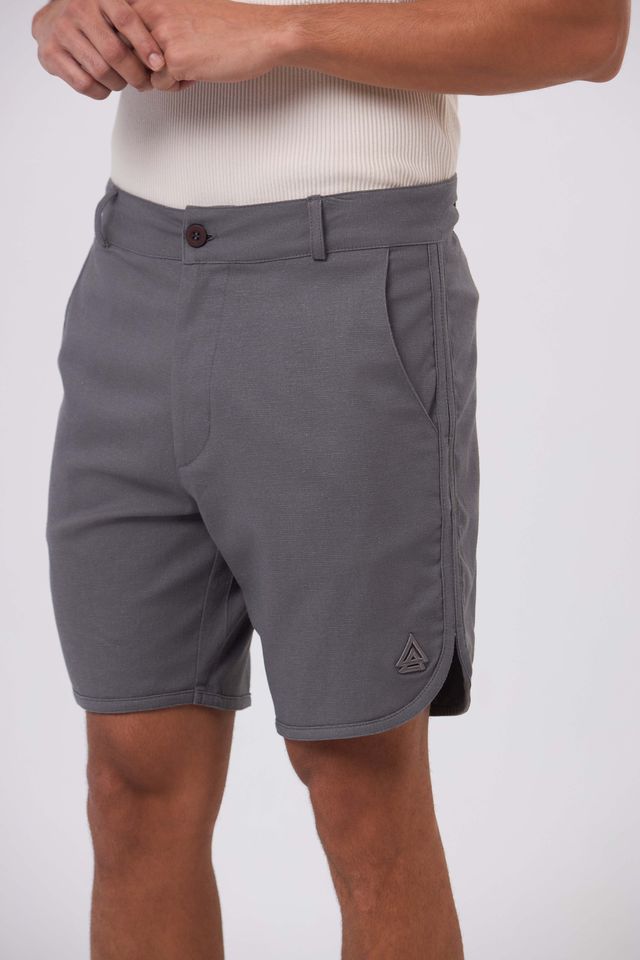 Bermuda de Linho Daily Cinza