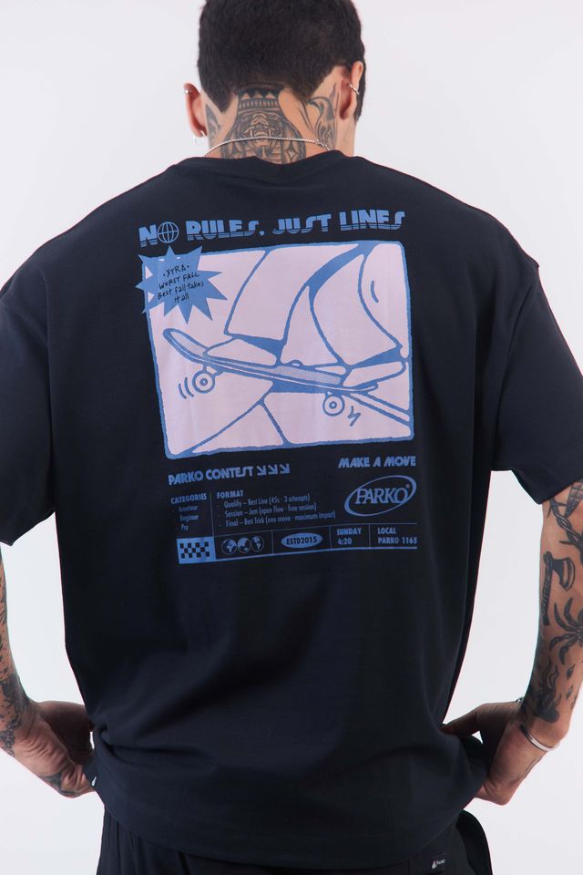 Camiseta Over Boxy No Rules