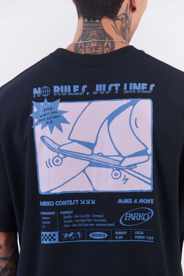Camiseta Over Boxy No Rules