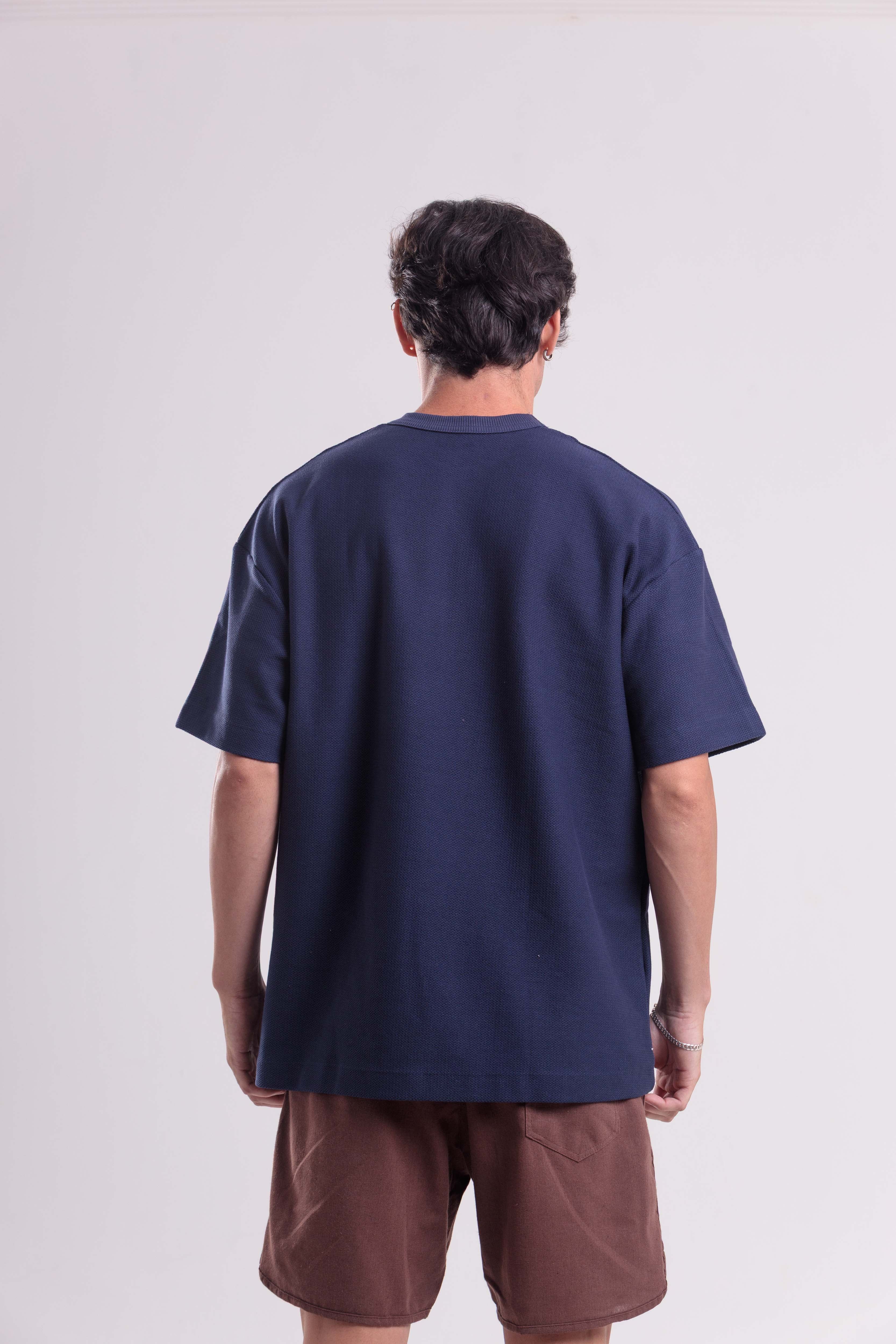 T-Shirt Over Boxy Artisan Azul