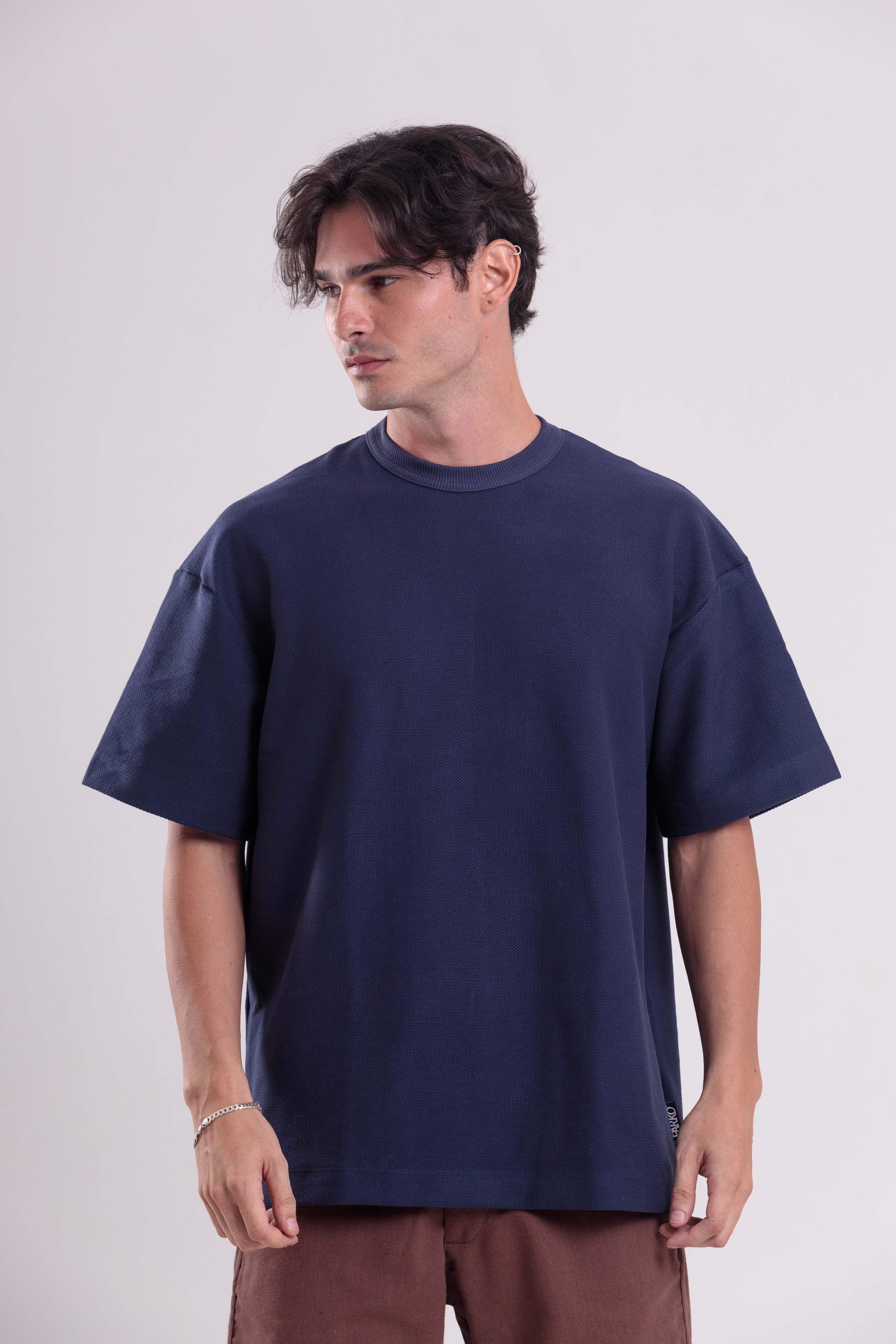 T-Shirt Over Boxy Artisan Azul