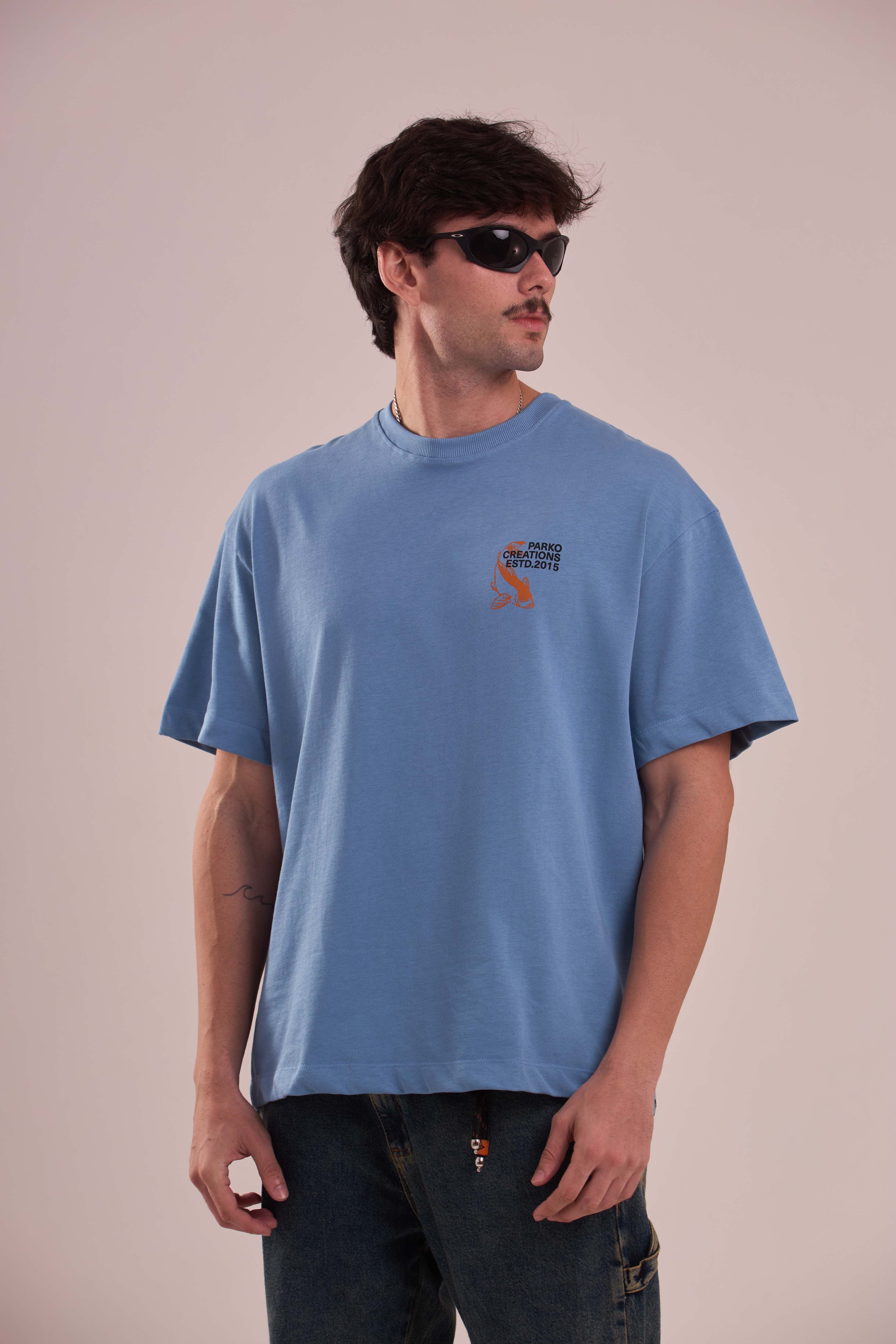 Camiseta Over Boxy Carpa Dragão