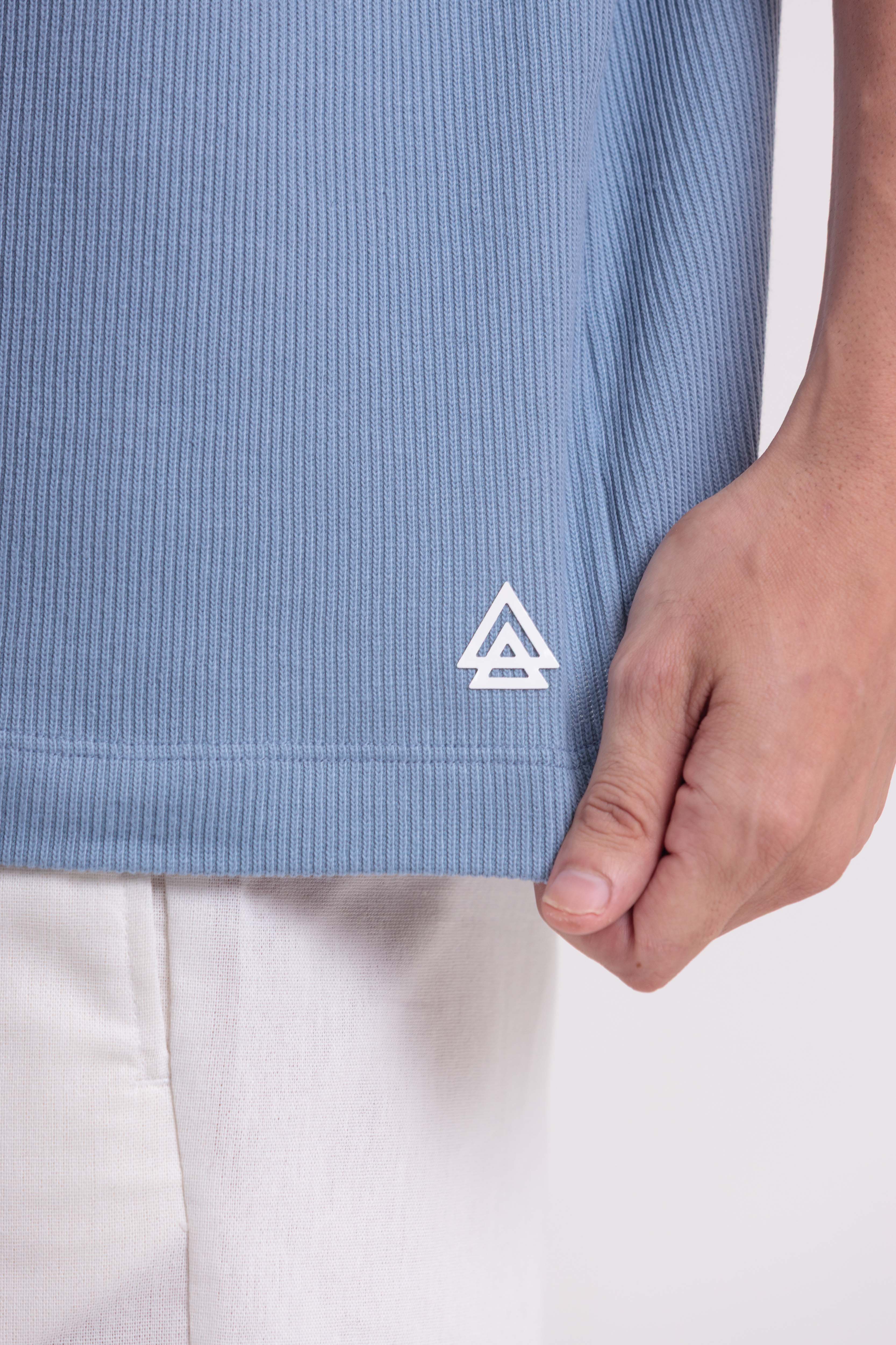 T-Shirt Over Boxy Champy Azul