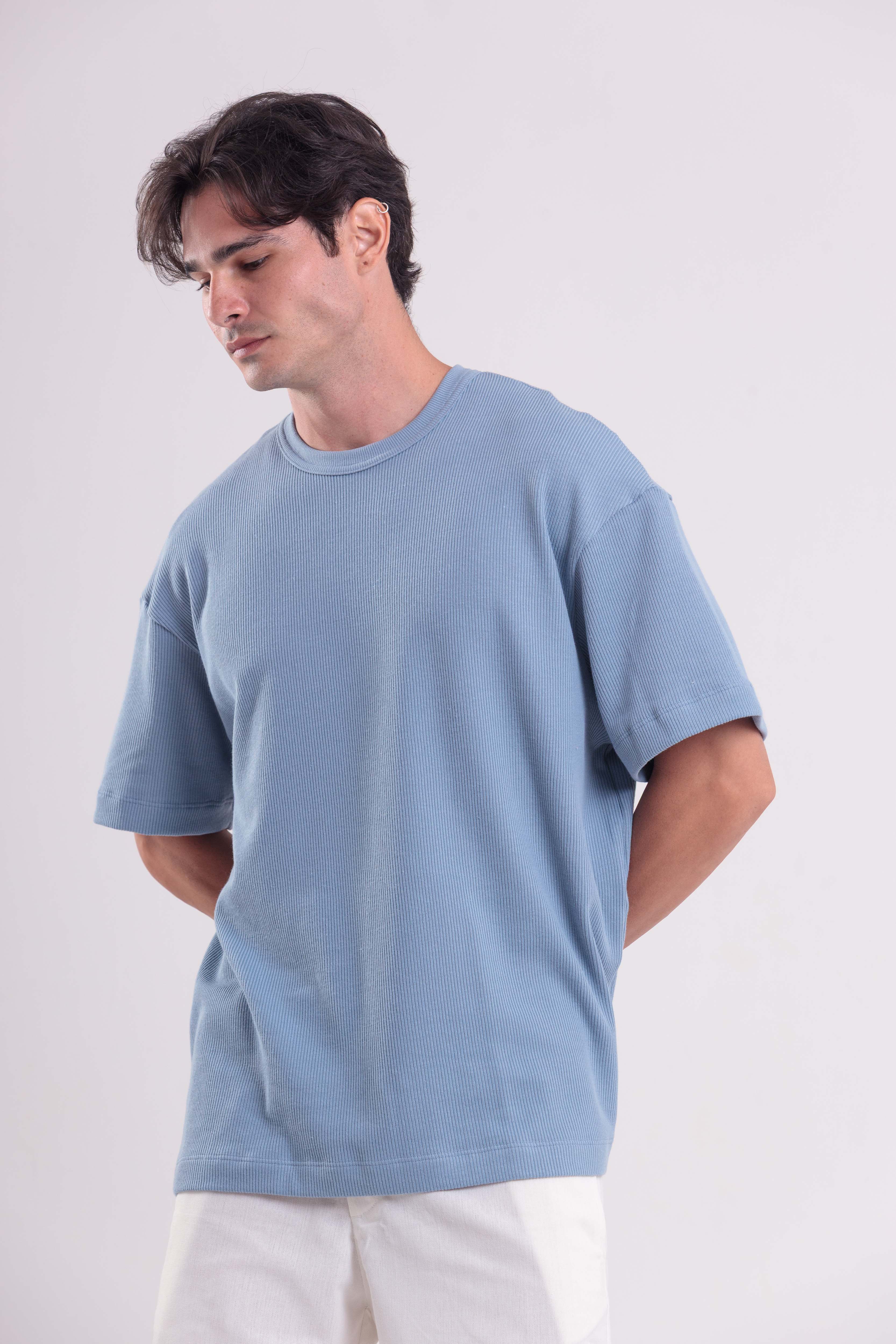 T-Shirt Over Boxy Champy Azul
