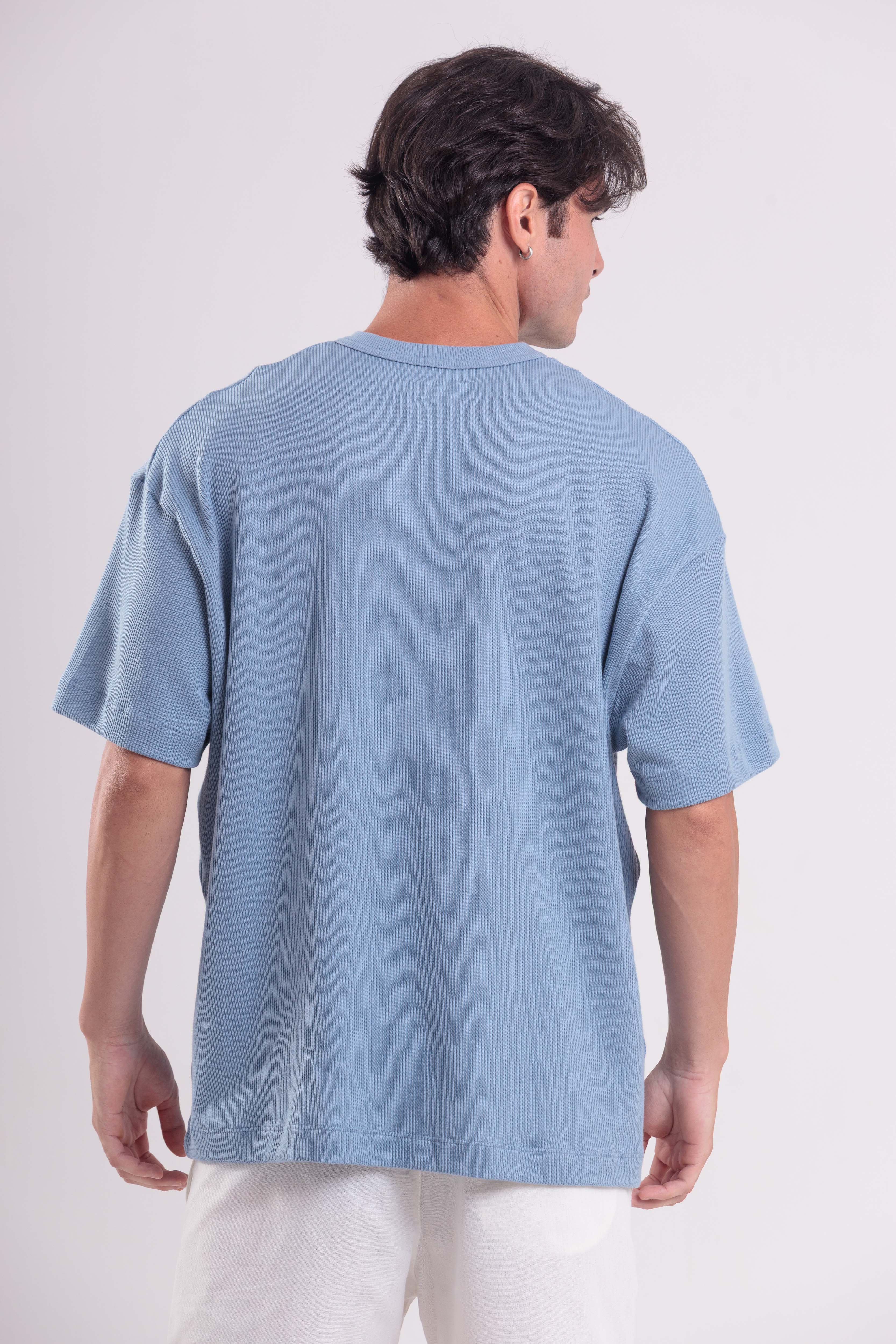 T-Shirt Over Boxy Champy Azul