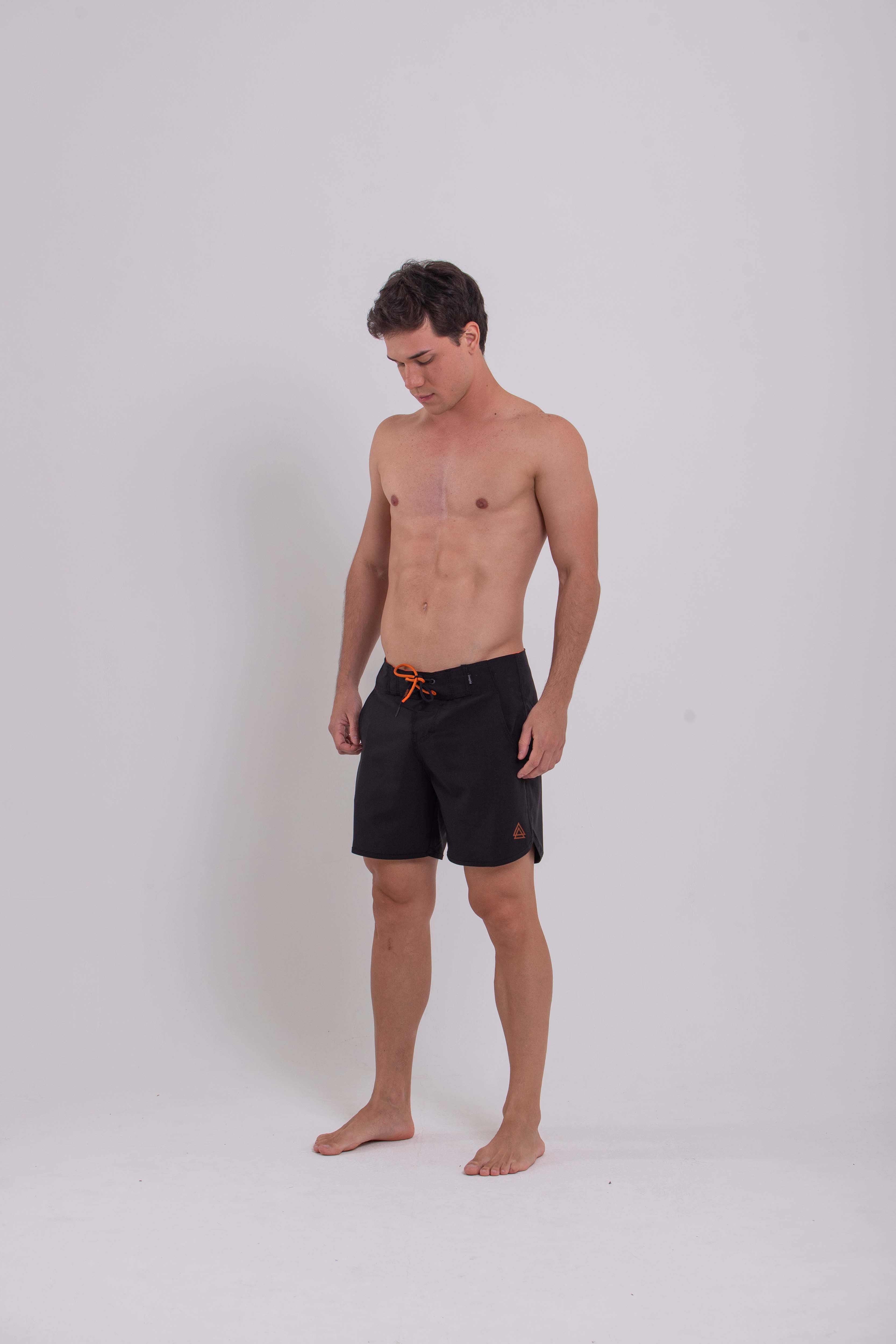 Boardshort Surf Retrô Full Black