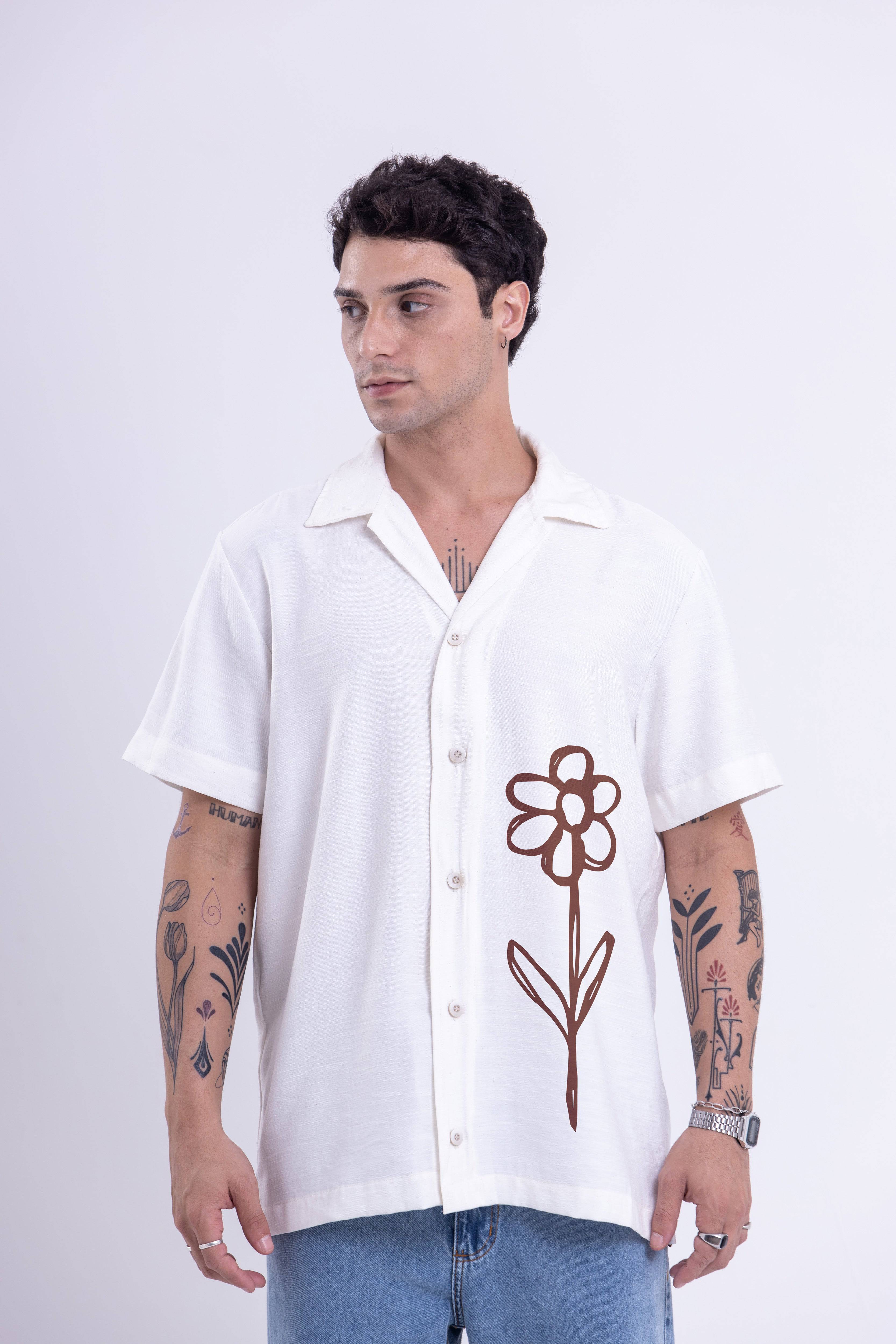 Camisa Boliche Flor