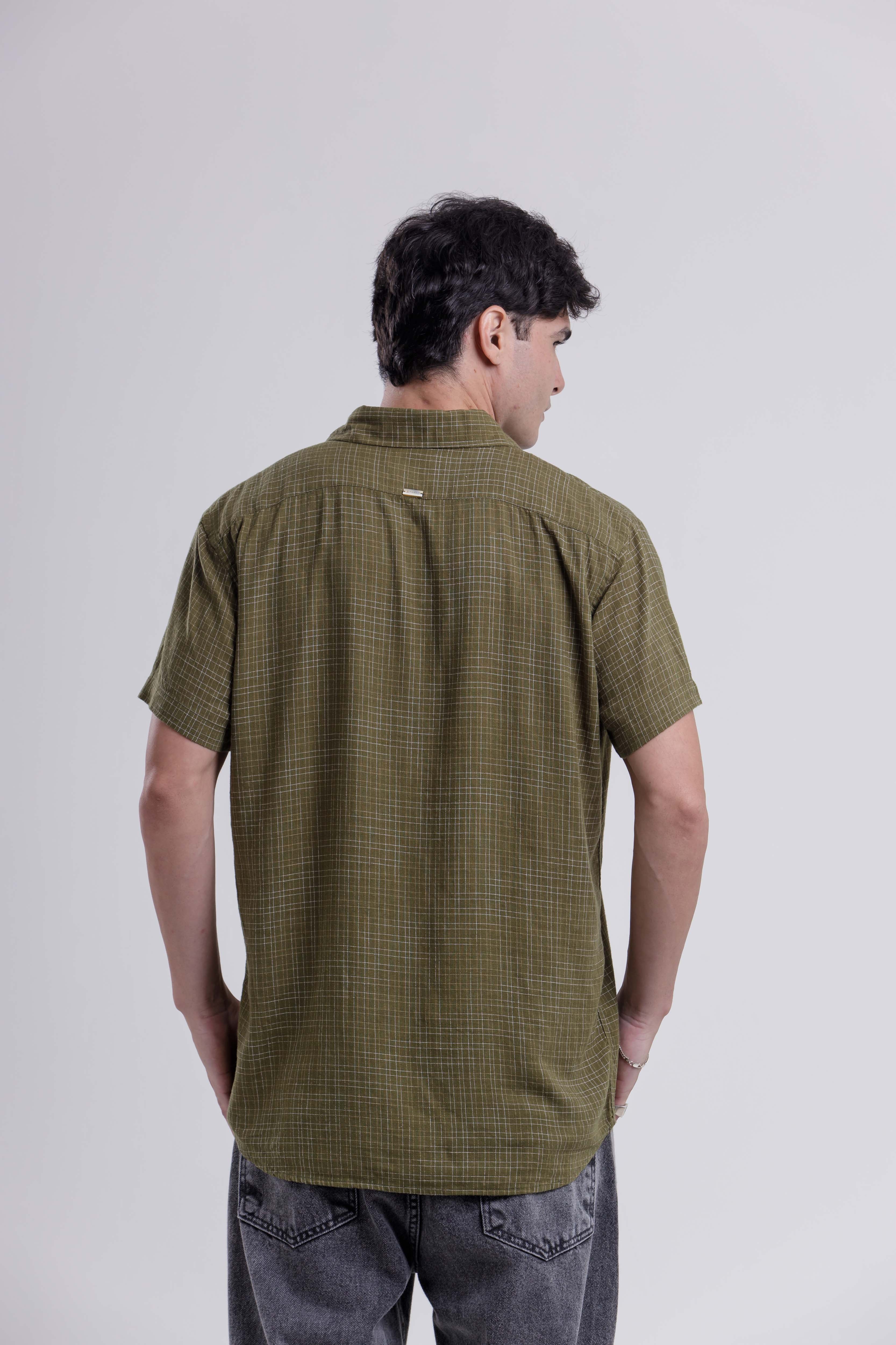 CAMISA DANDI GRID VERDE