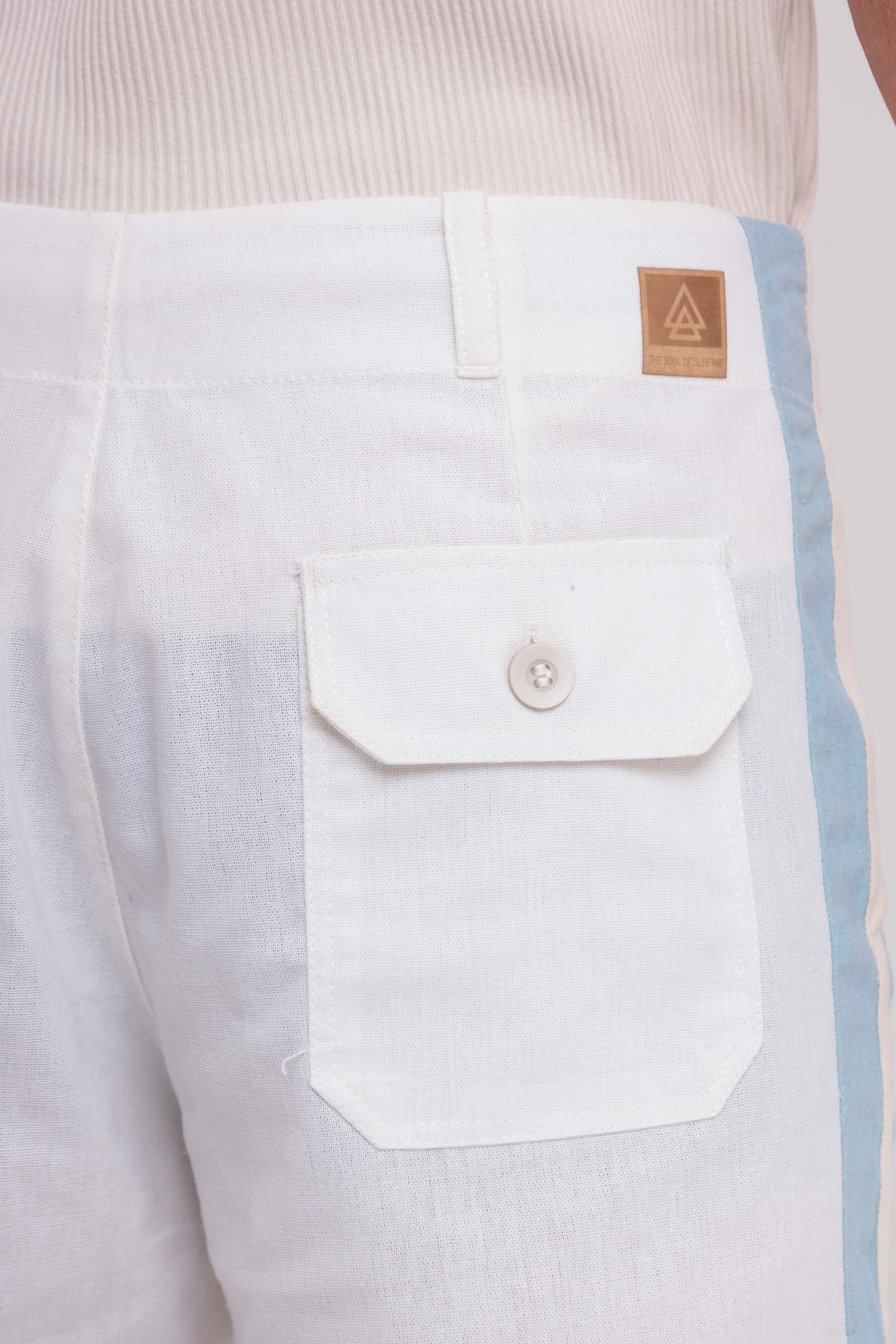 Bermuda De Linho Pipa Tailor Off White