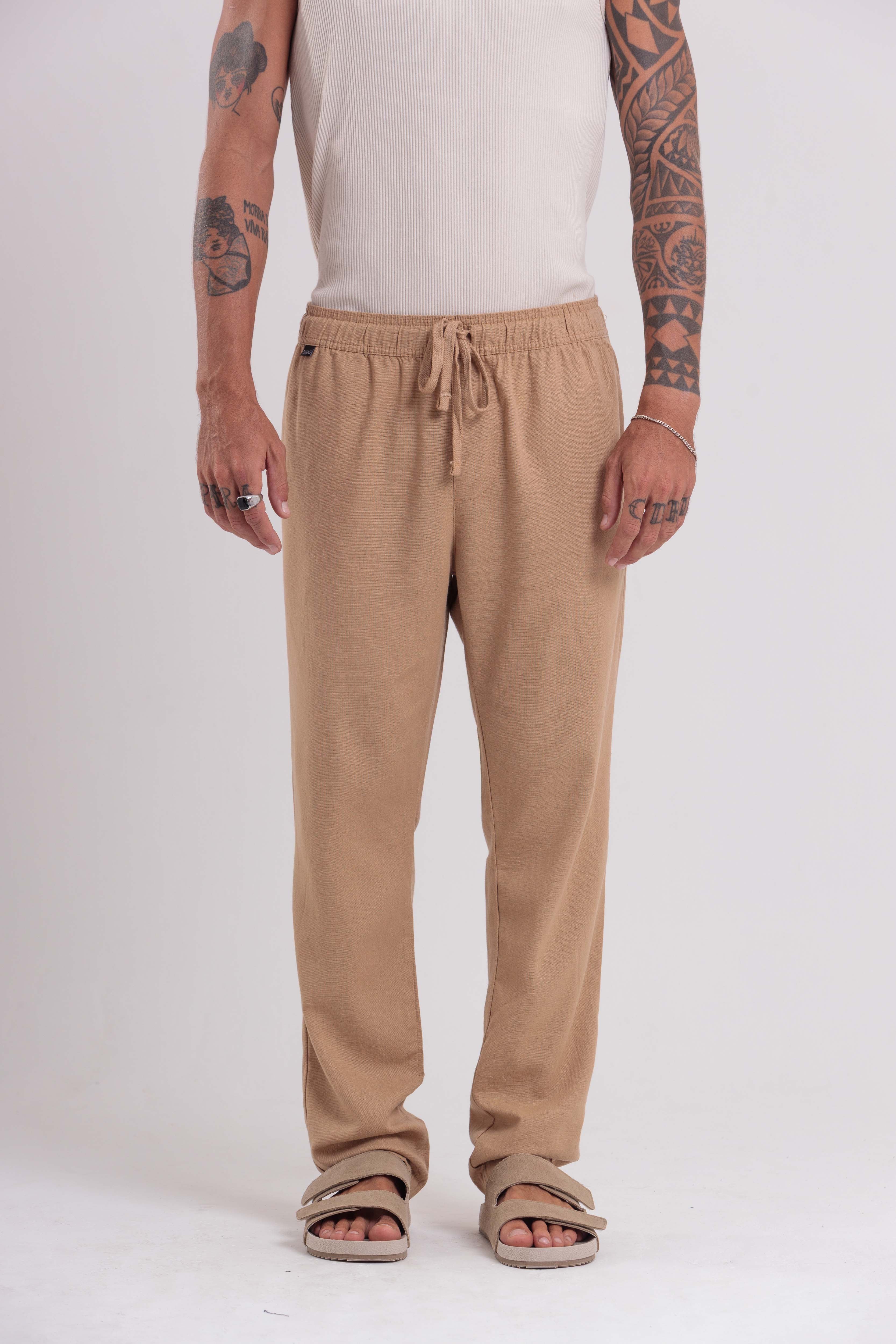 Calça Linen Caramelo