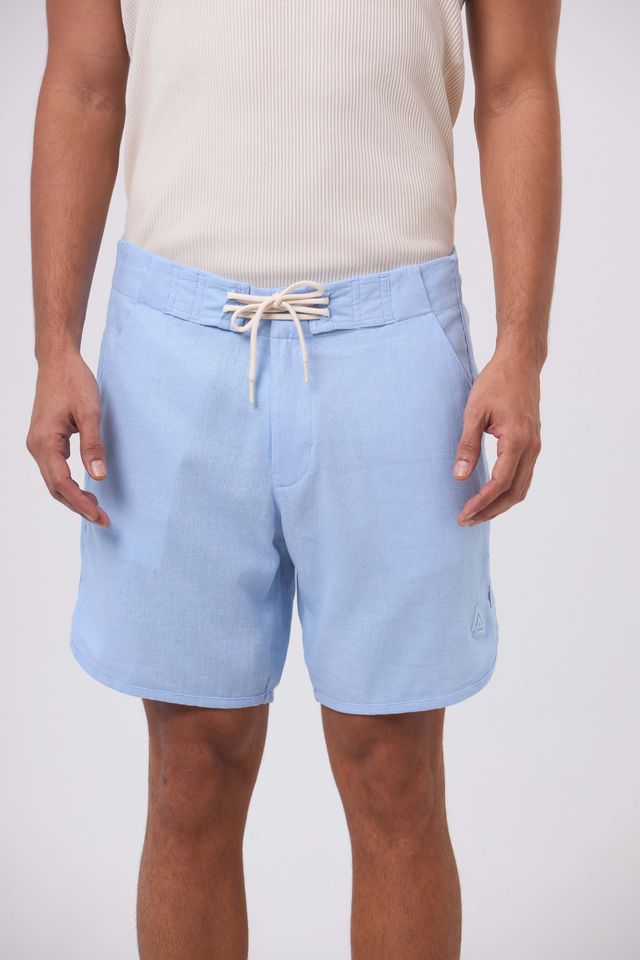 Bermuda de Linho Cali Blue