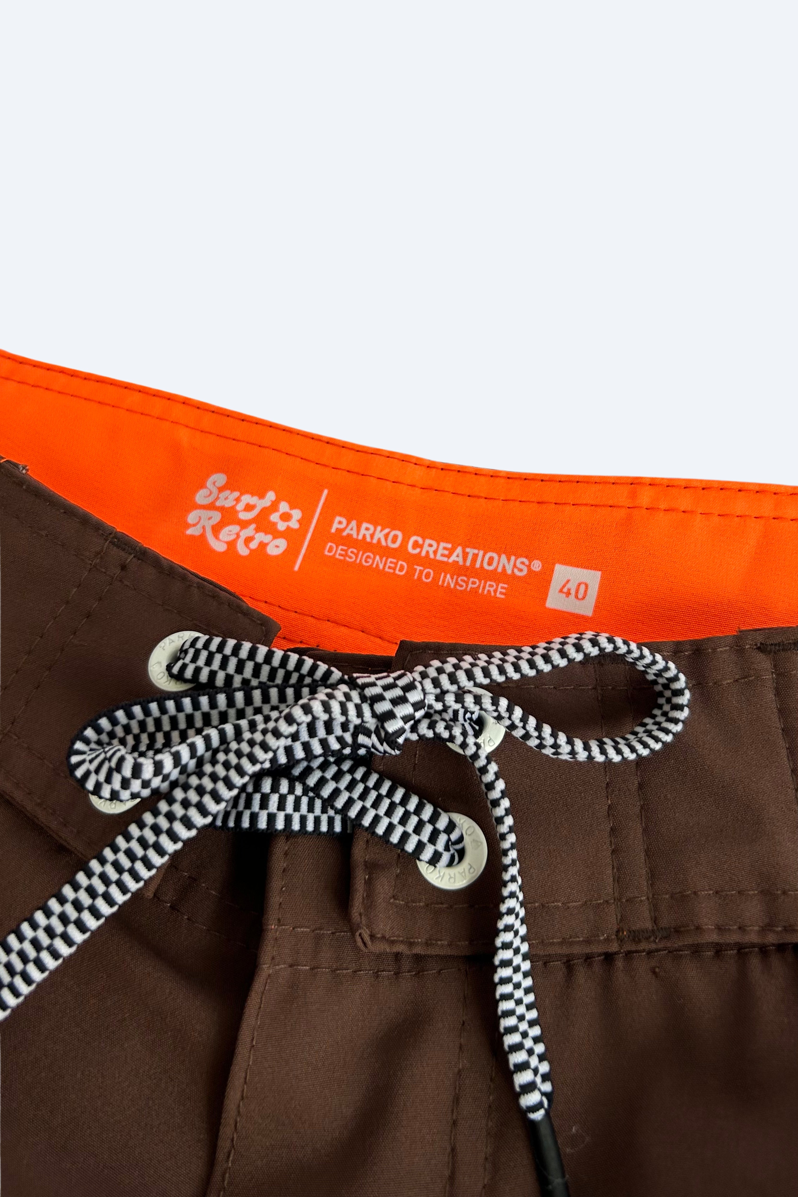 Boardshort Surf Retrô Choco