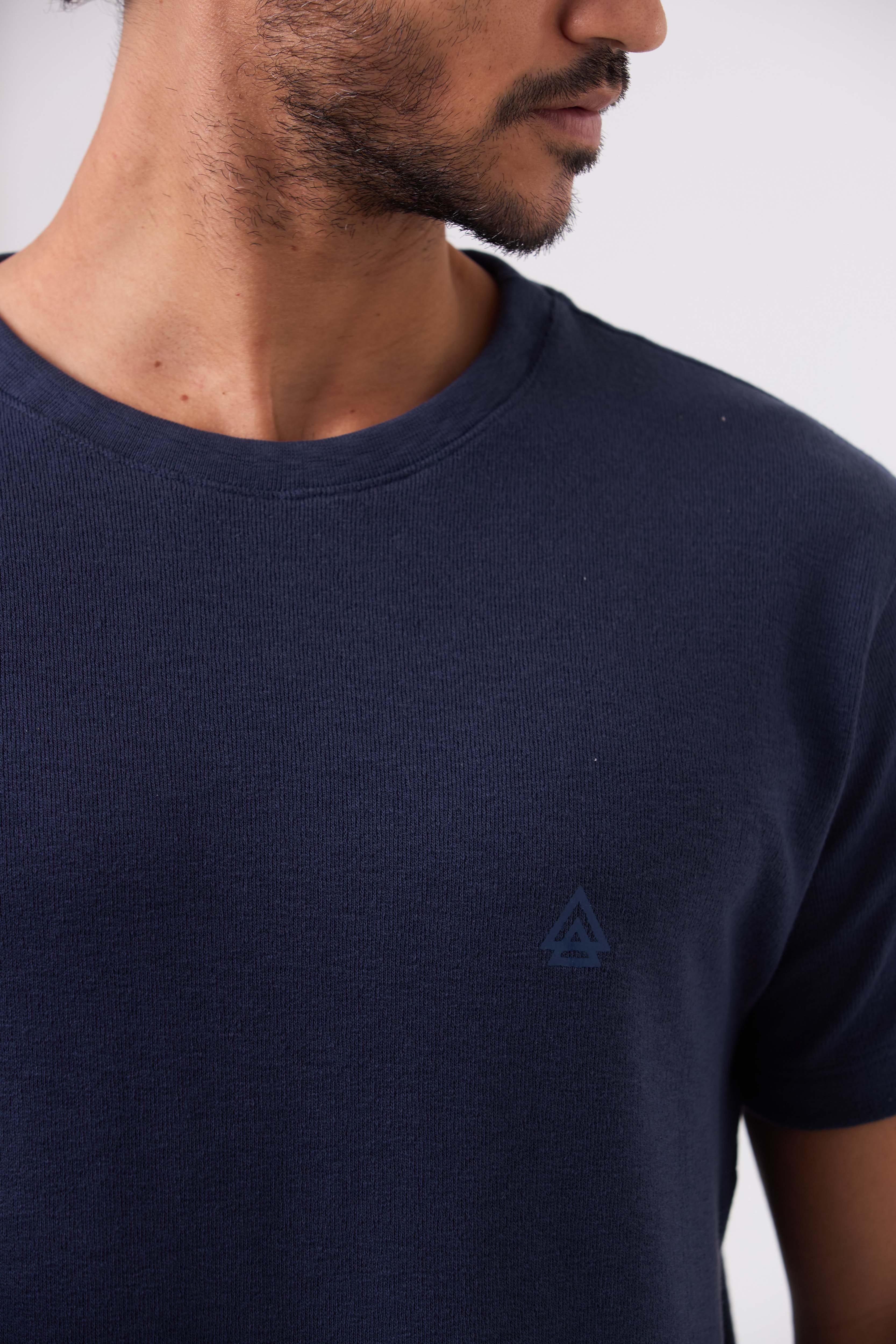 Camiseta Classic Tricô Azul