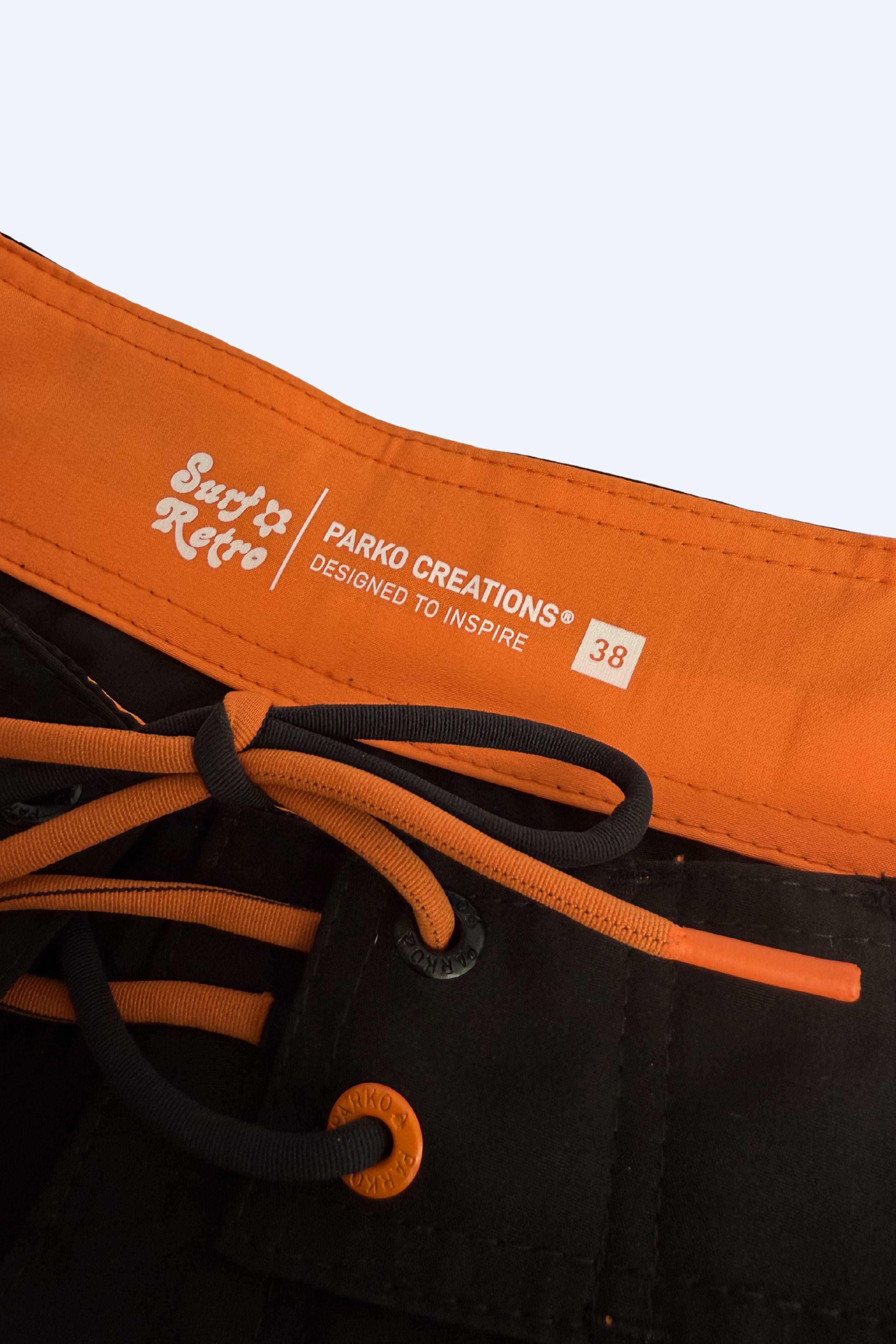 Boardshort Surf Retrô Full Black