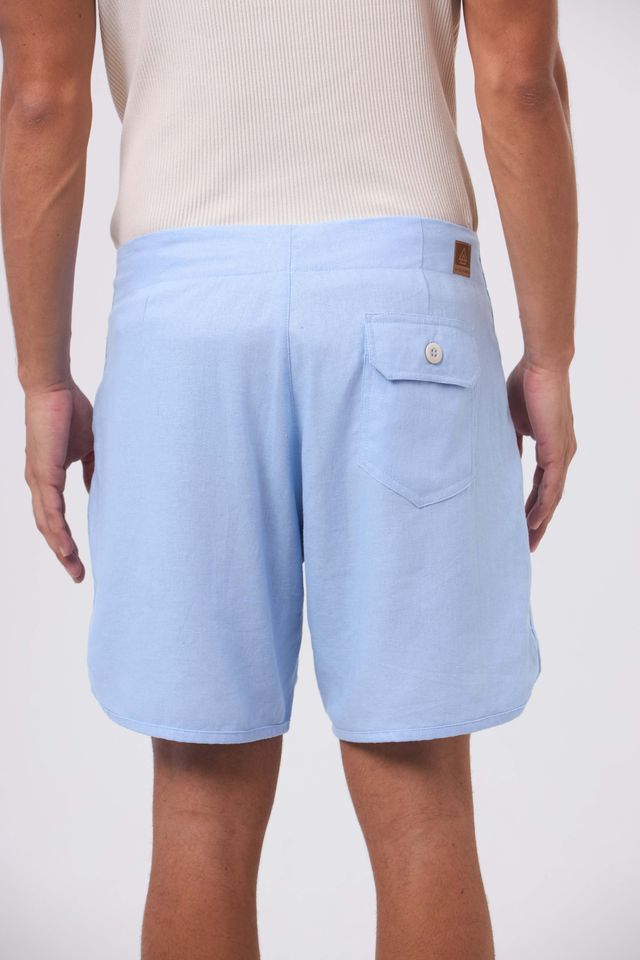 Bermuda de Linho Cali Blue
