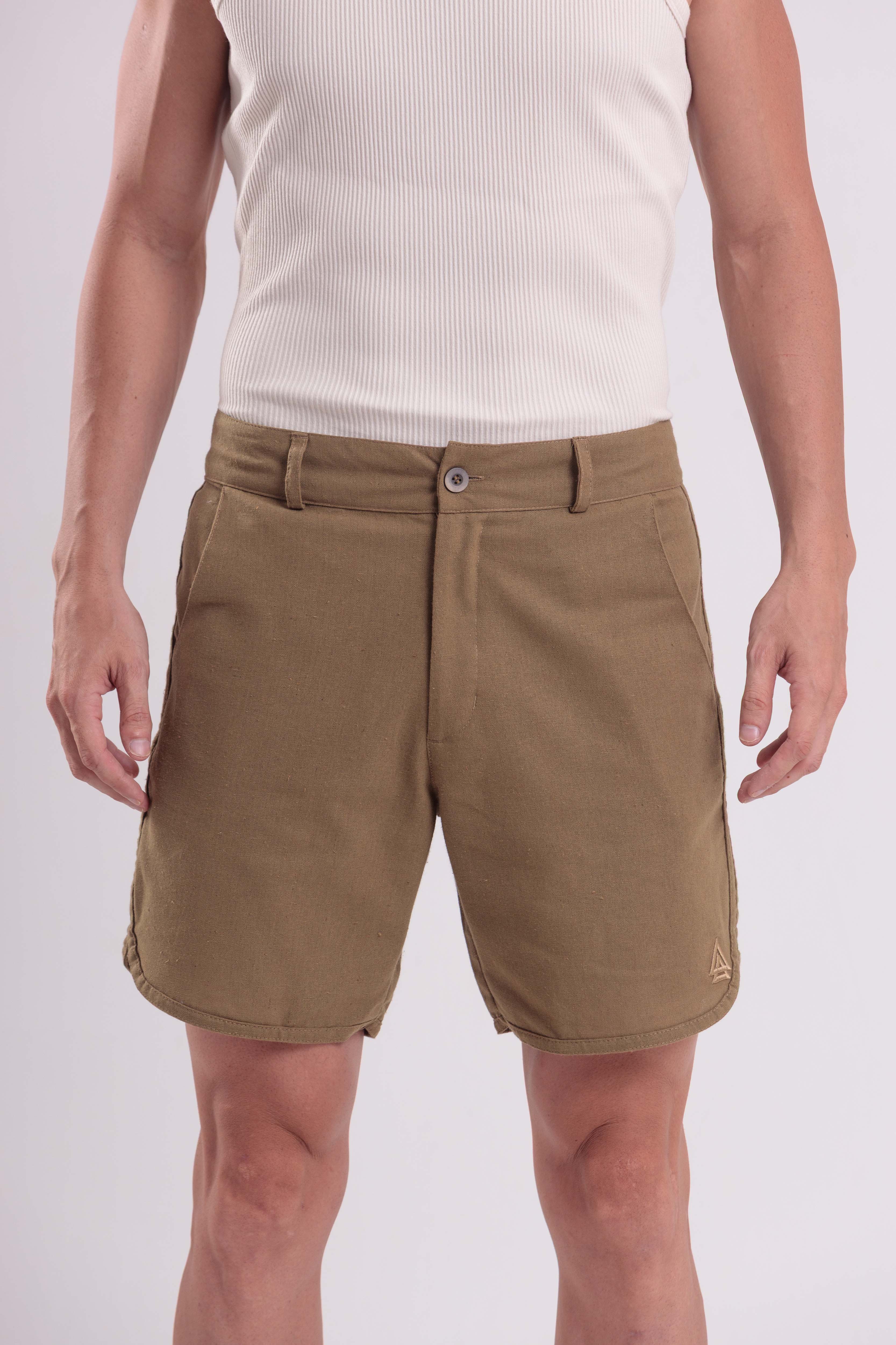 Bermuda Linho Daily Marrom