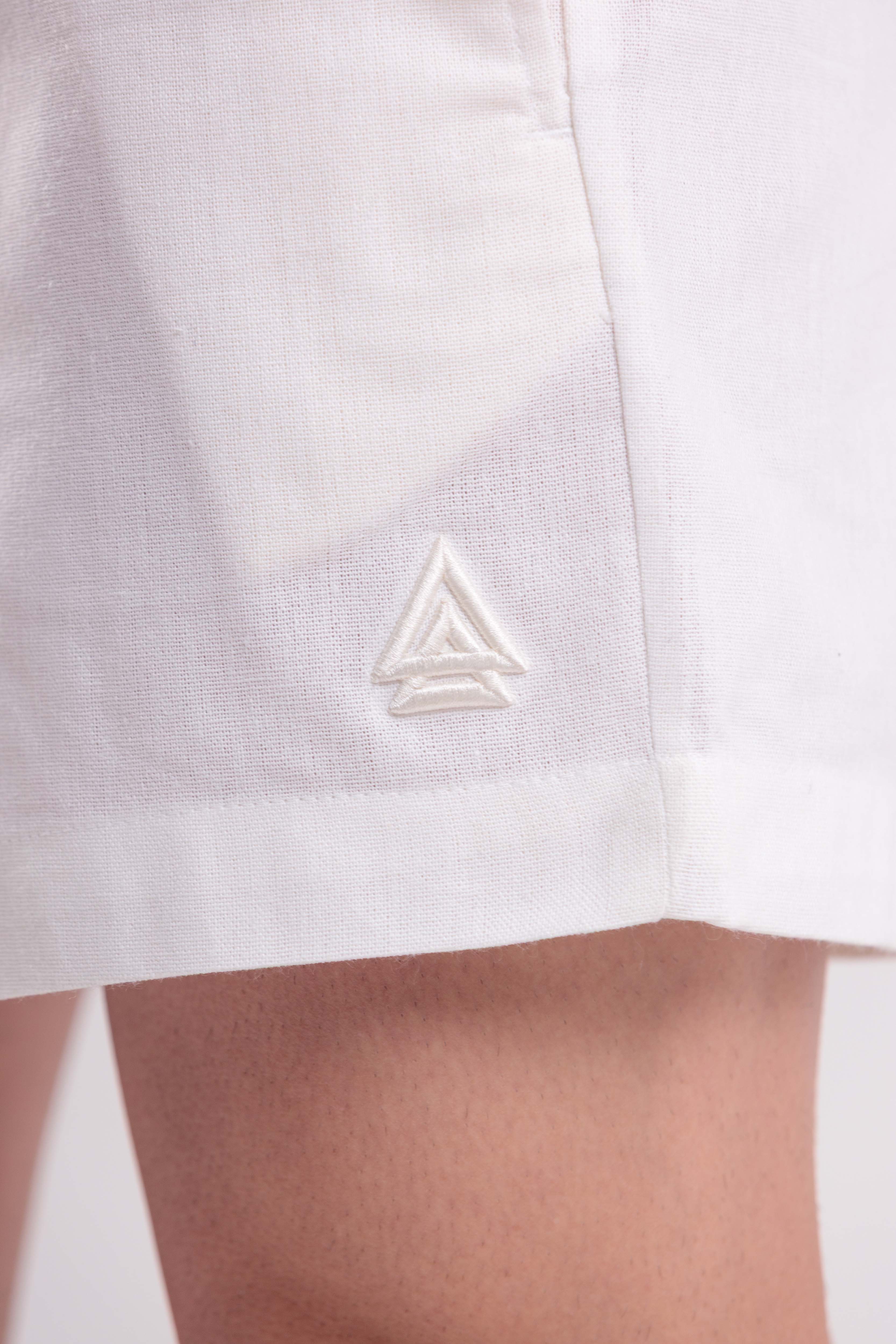 Bermuda de Linho Essential Off White