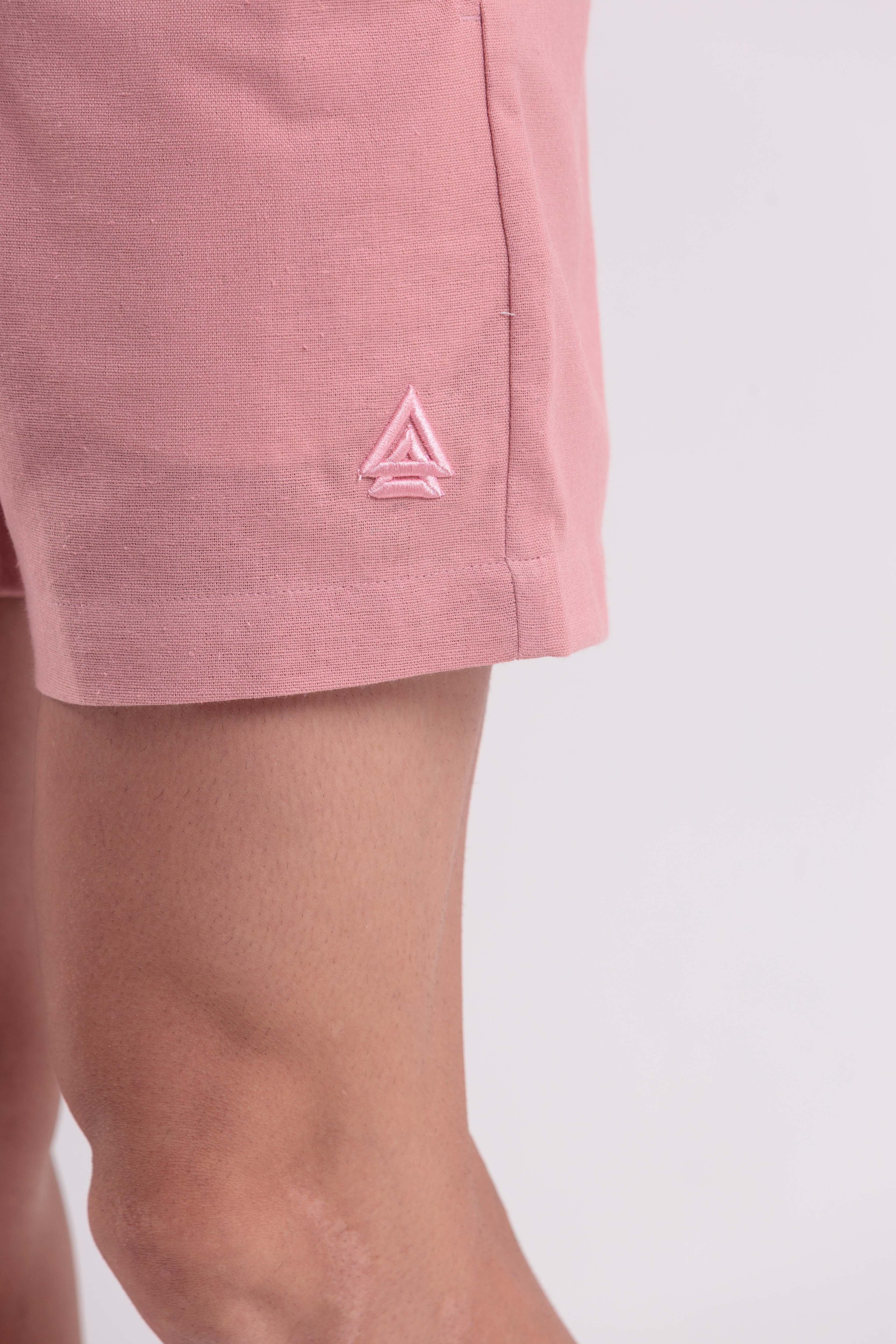 Bermuda de Linho Essential Rose