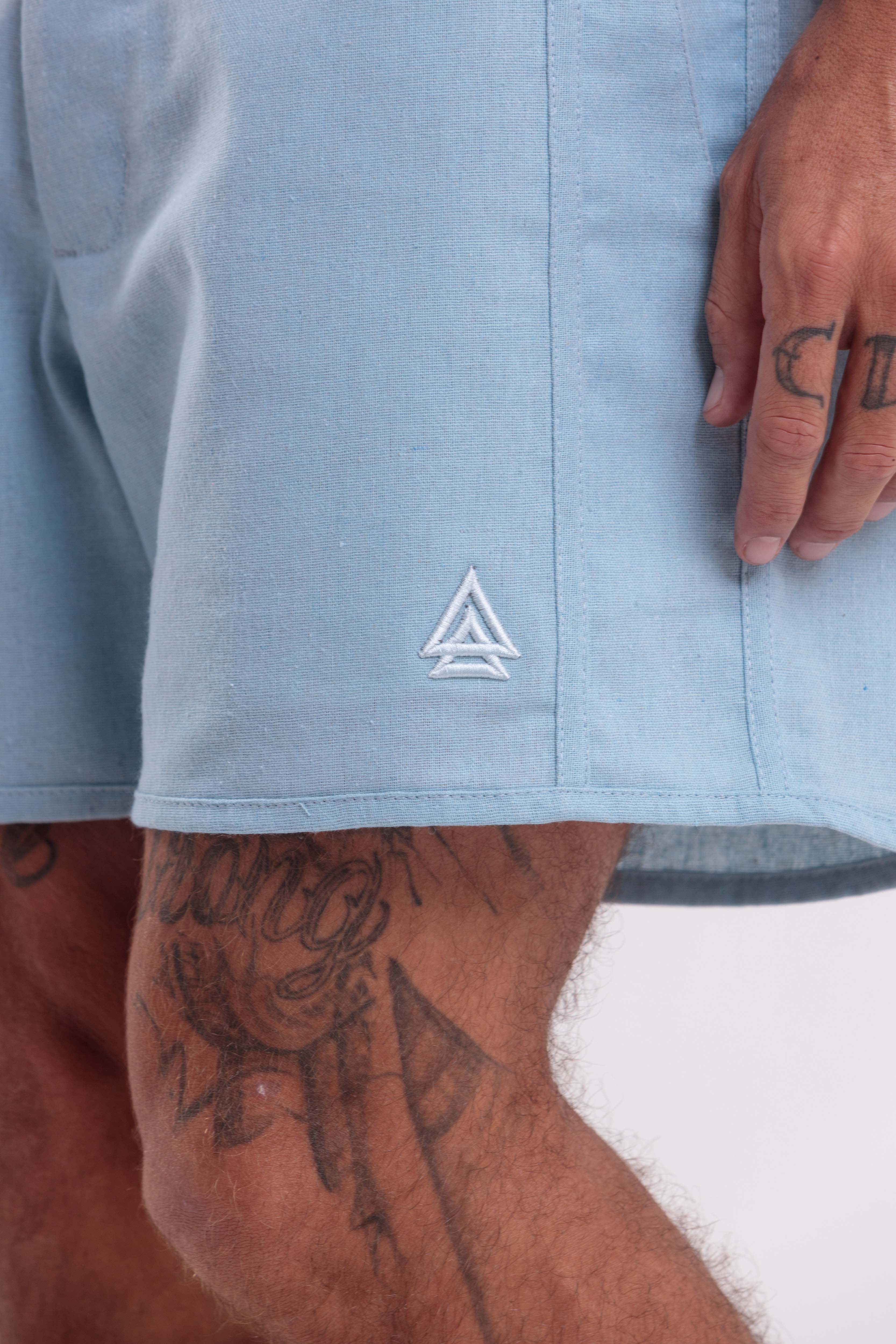 Bermuda Linho Jeri Azul Claro