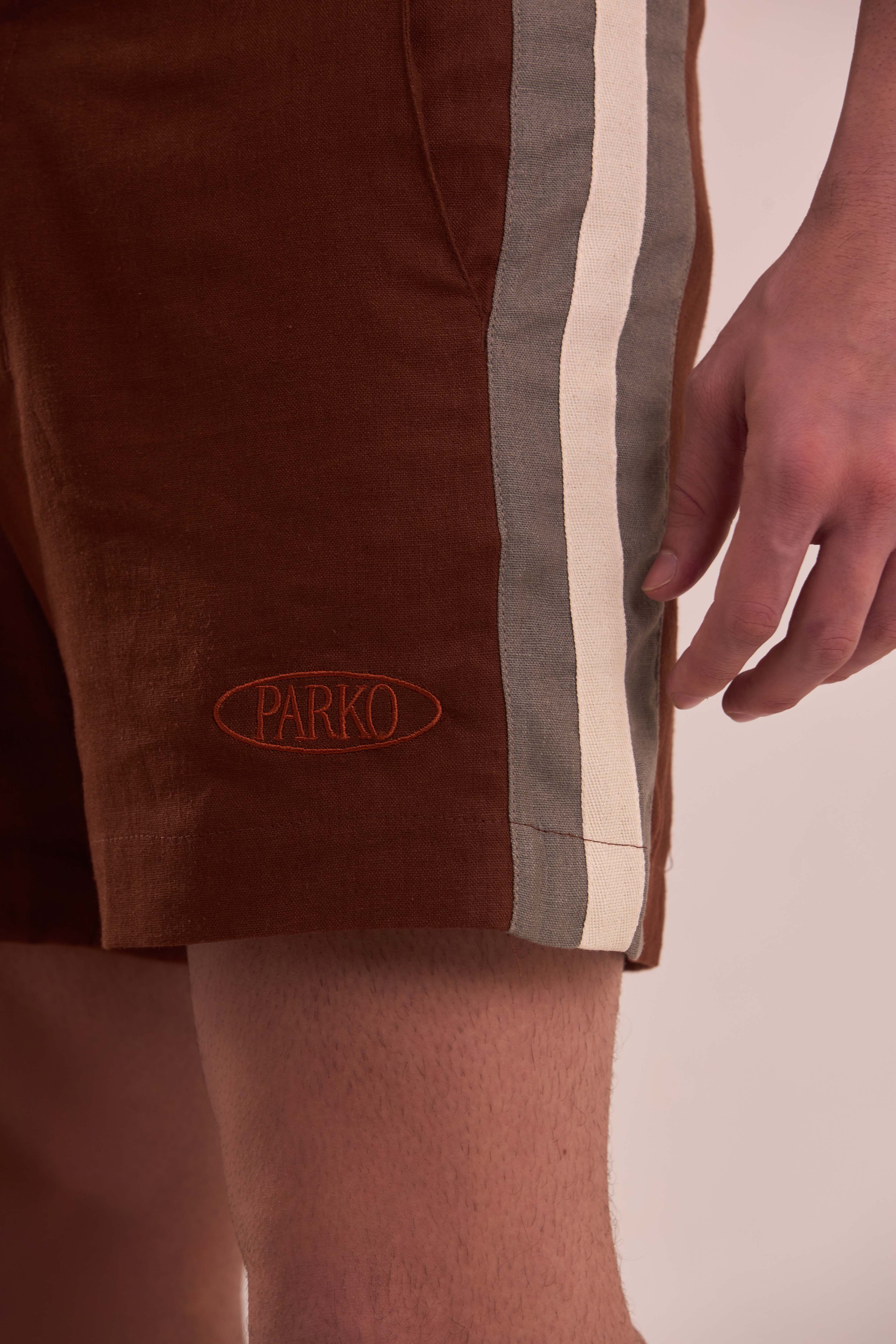 Bermuda de Linho Pipa Tailor Choco