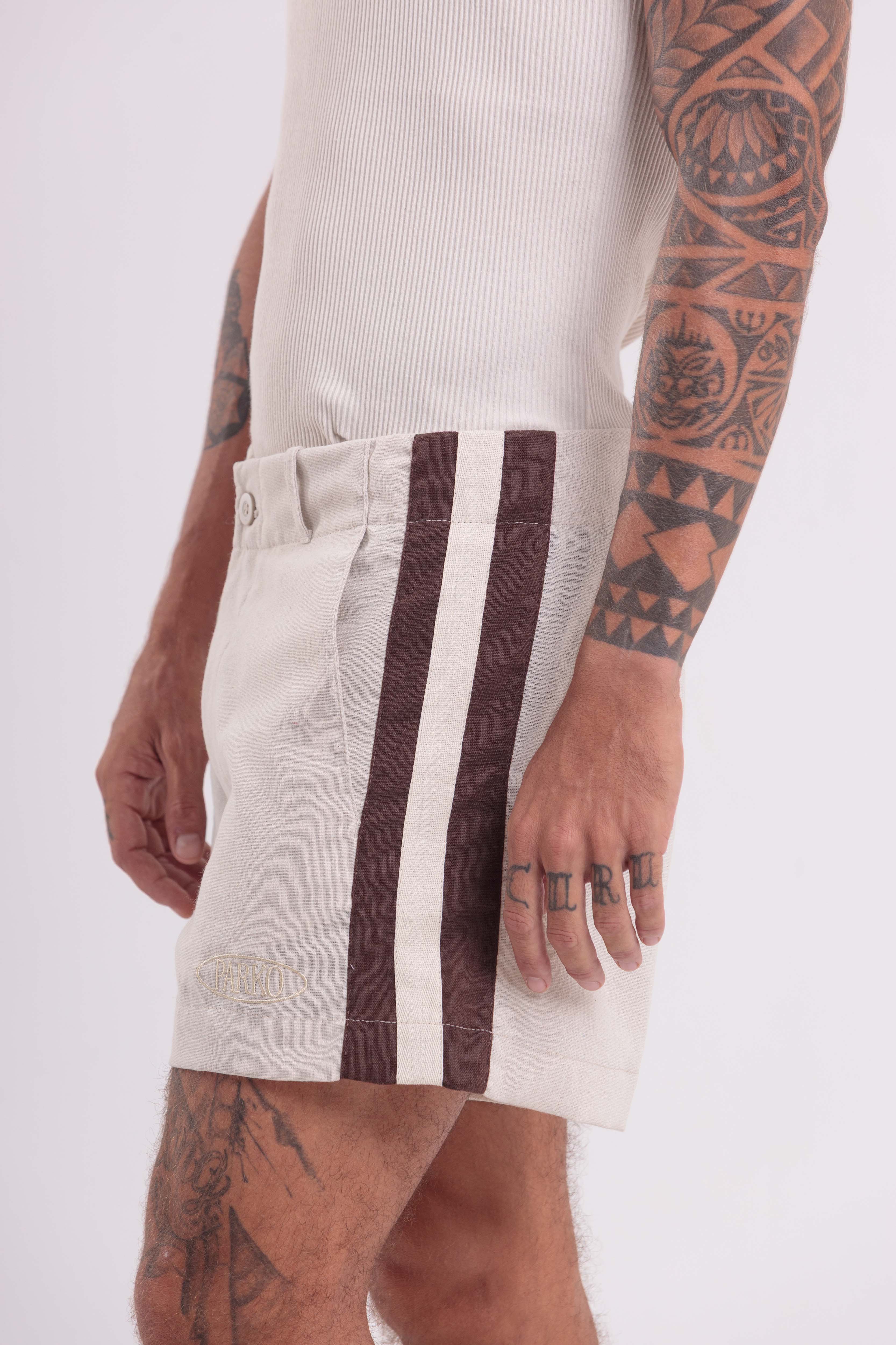 Bermuda De Linho Pipa Tailor Natural