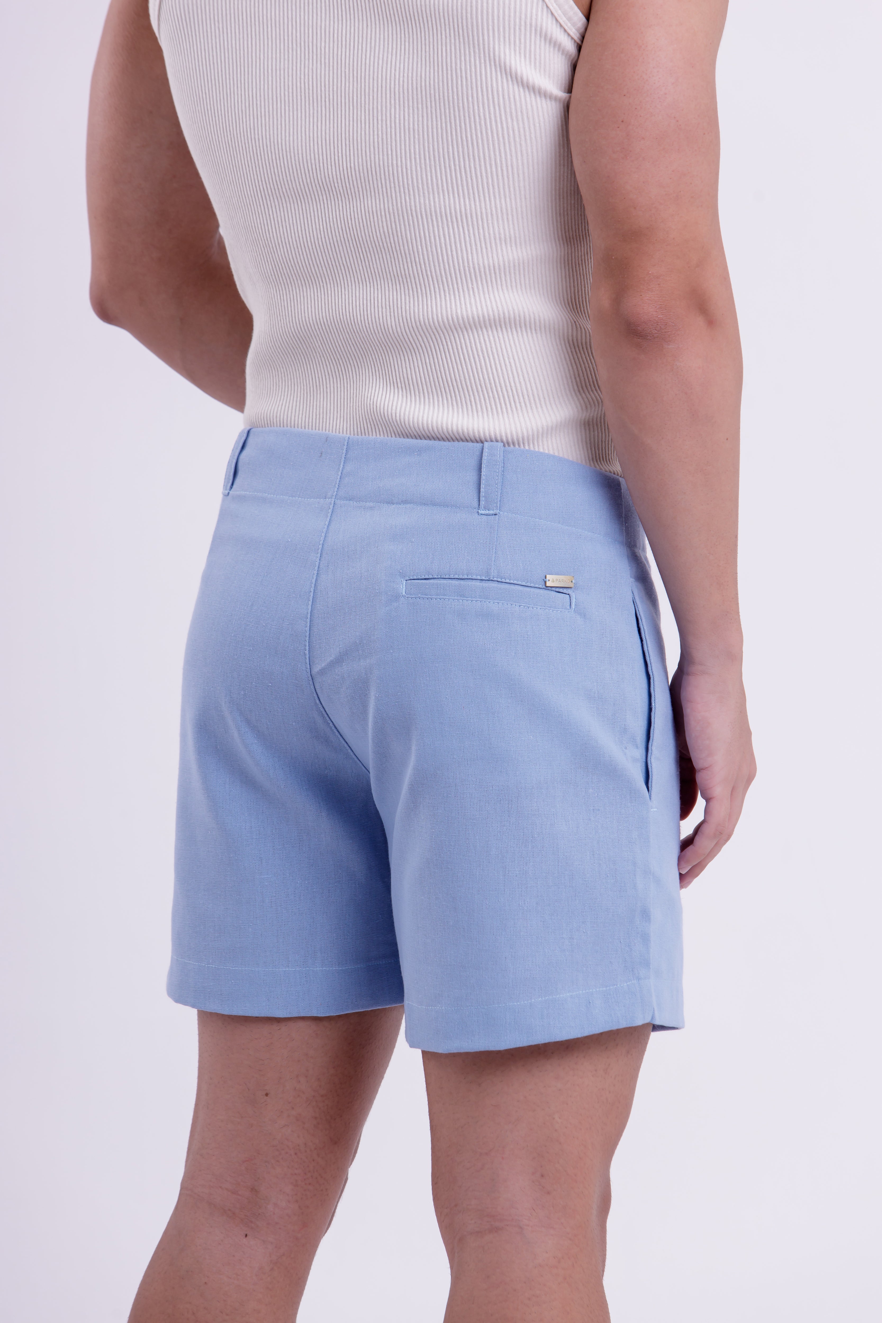 Bermuda Linho Essential Azul BB