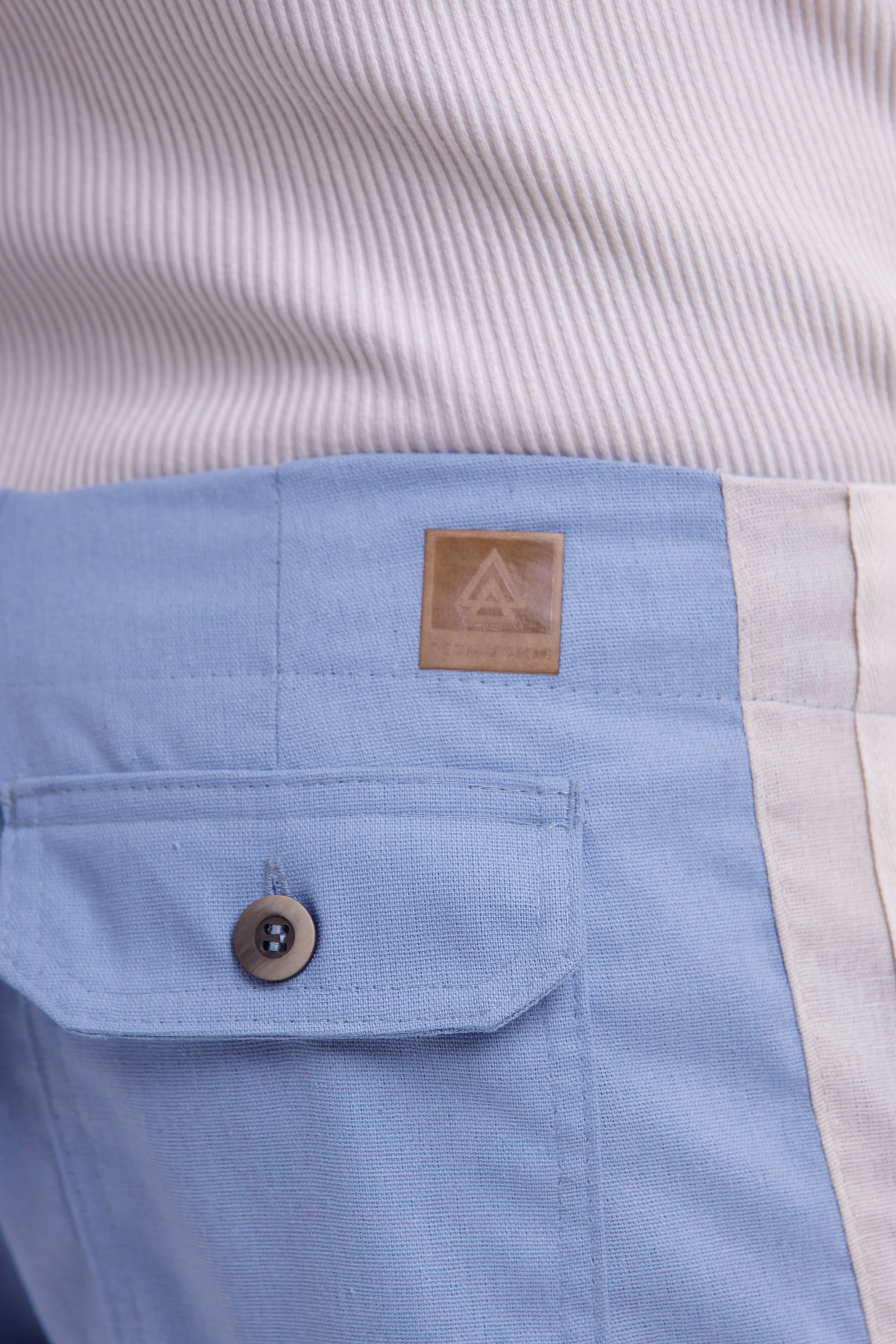 Bermuda Linho Pipa Azul Bebê