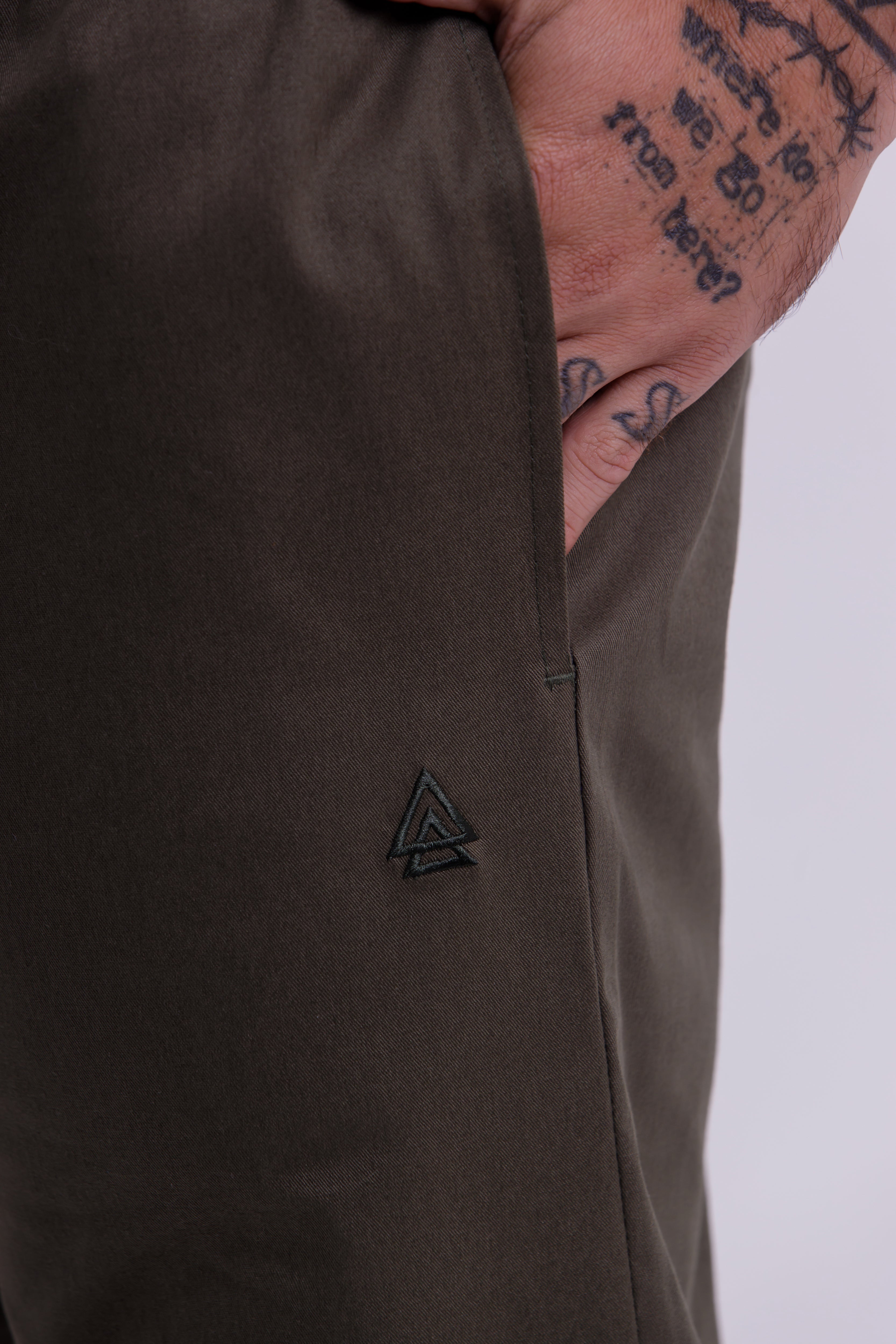 Calça Allday Sarja Verde Militar