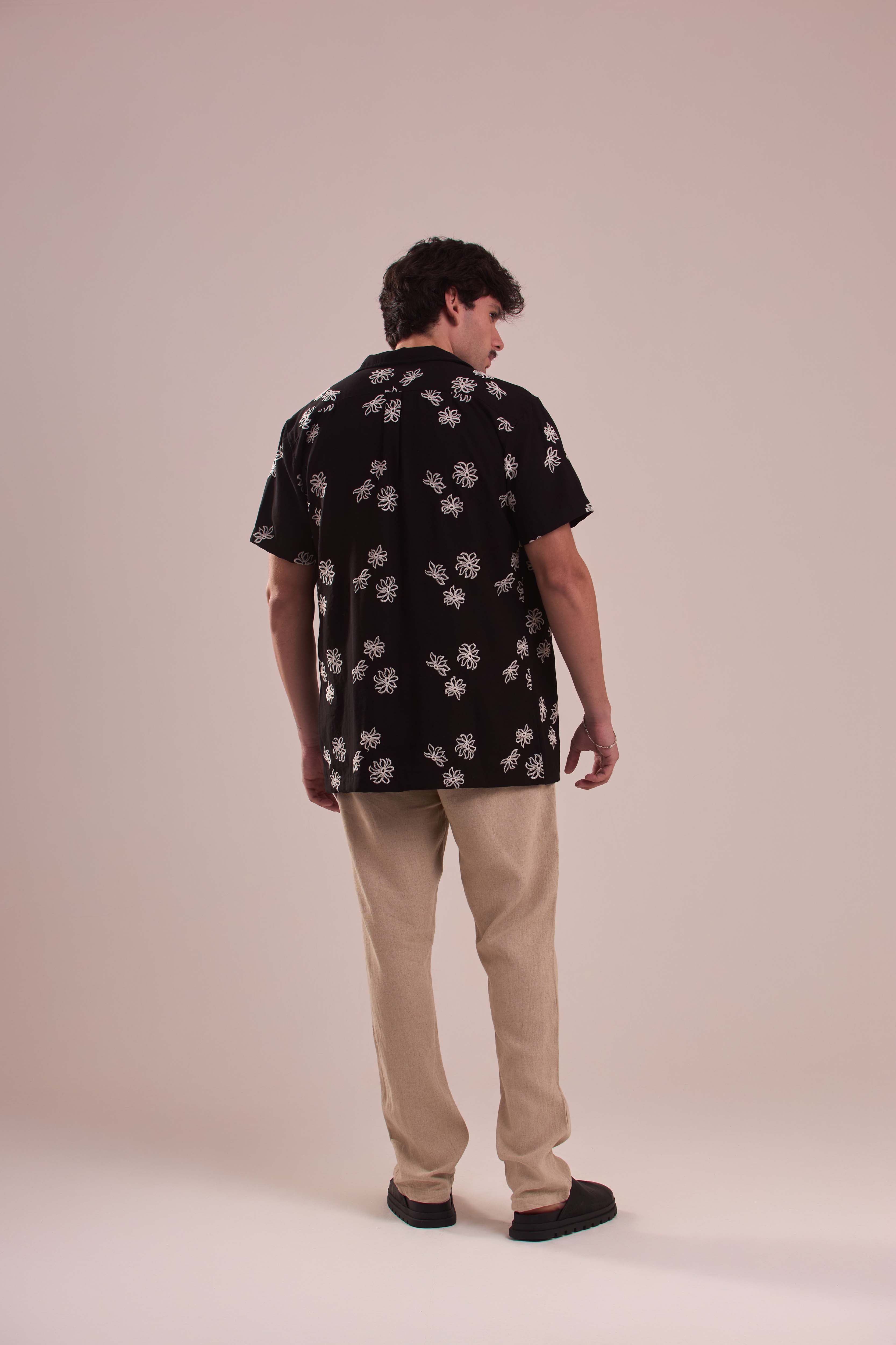 Camisa Boliche Resort Flor
