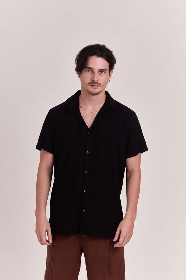 Camisa Essential Wash Preto