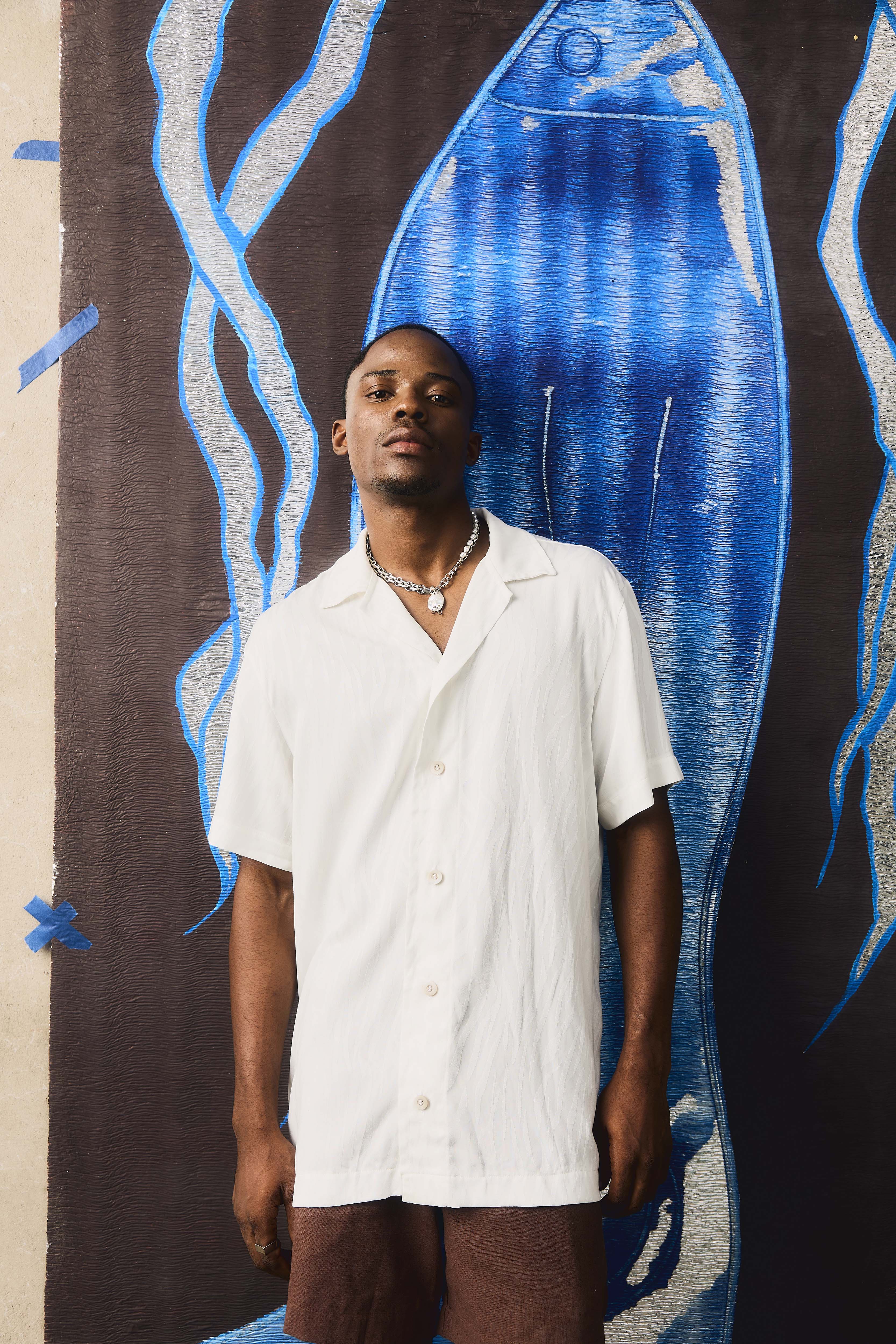 Camisa Boliche Jacquard