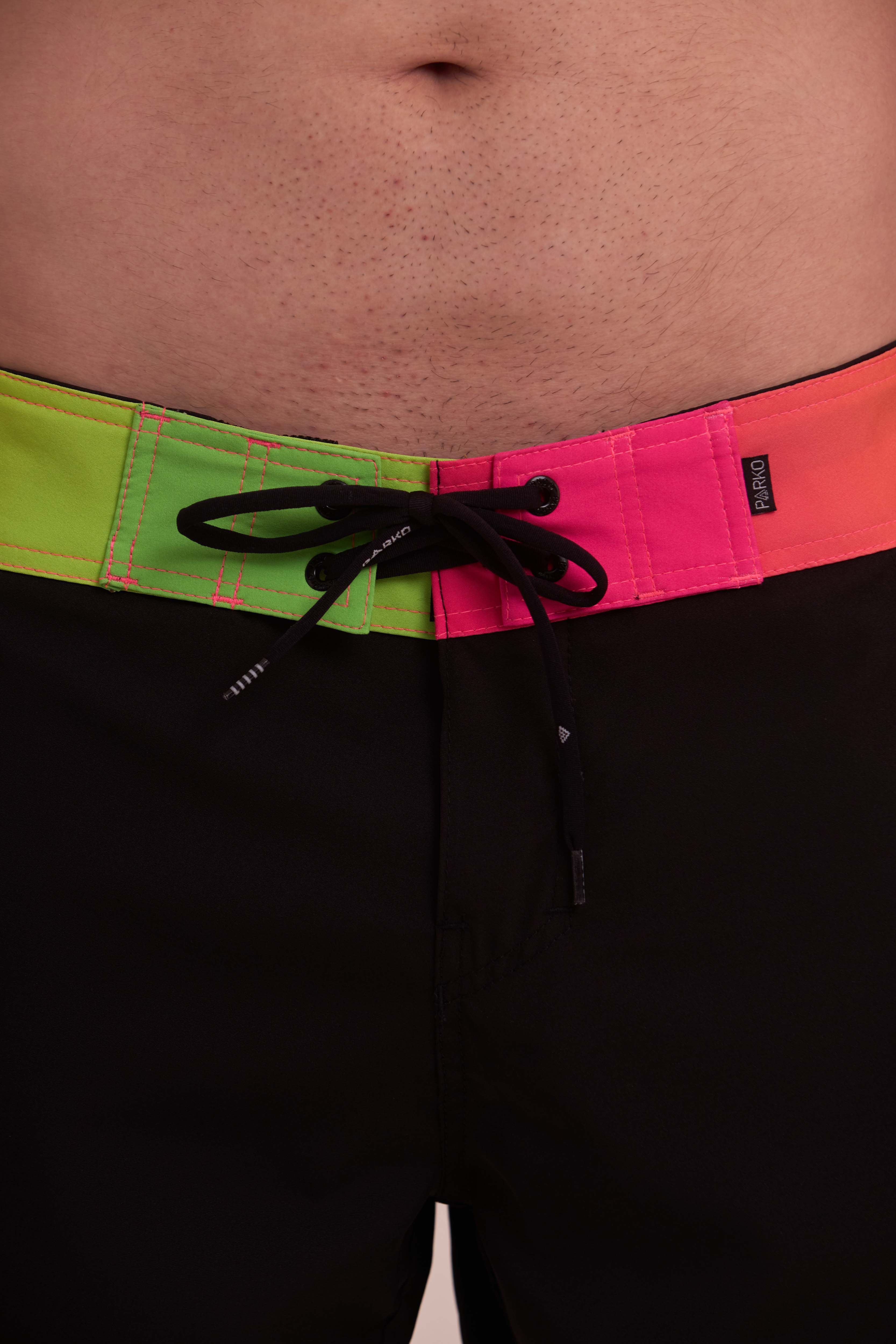 Boardshort Surf Retrô Degradê Neon