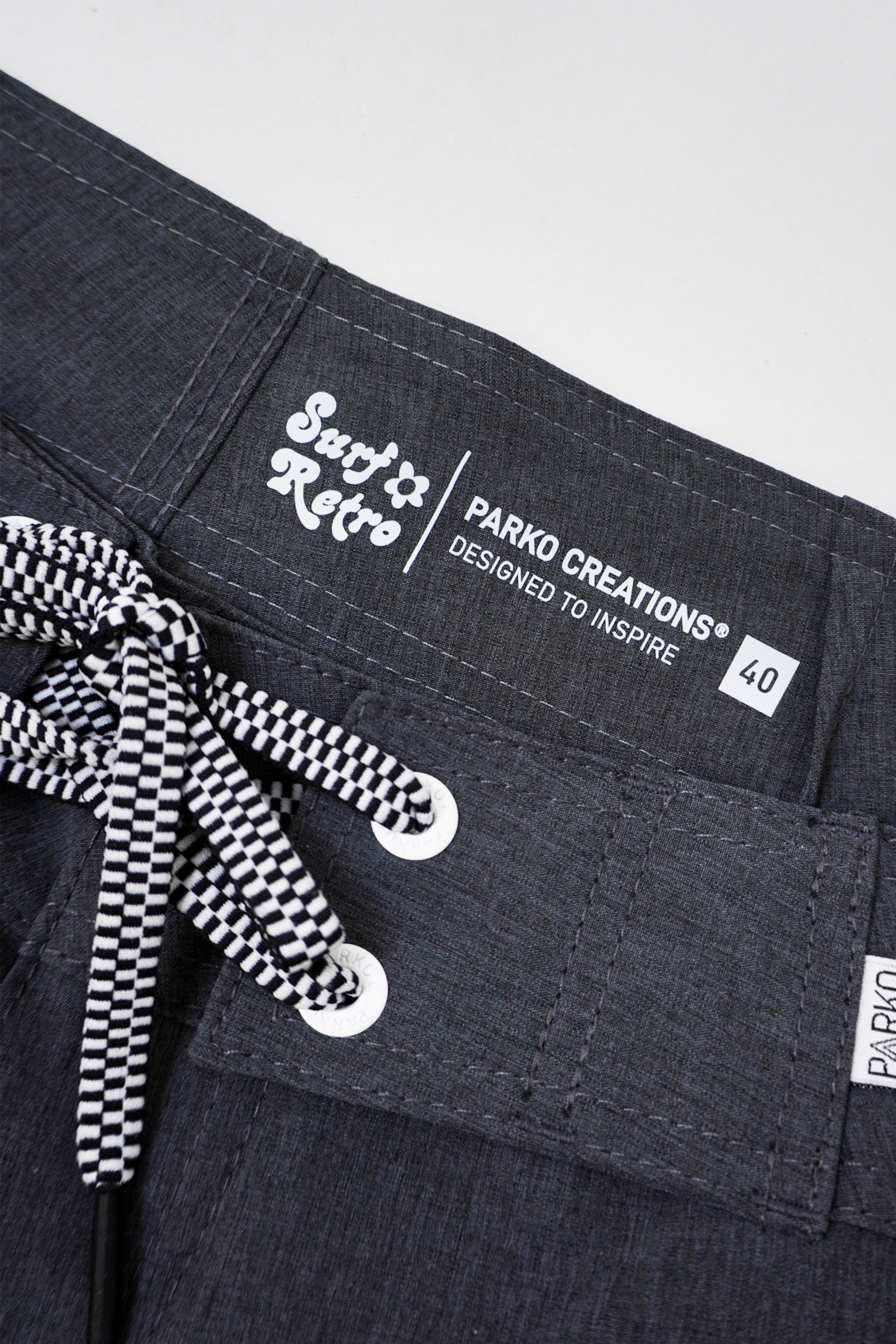 Boardshort Surf Retrô Gray