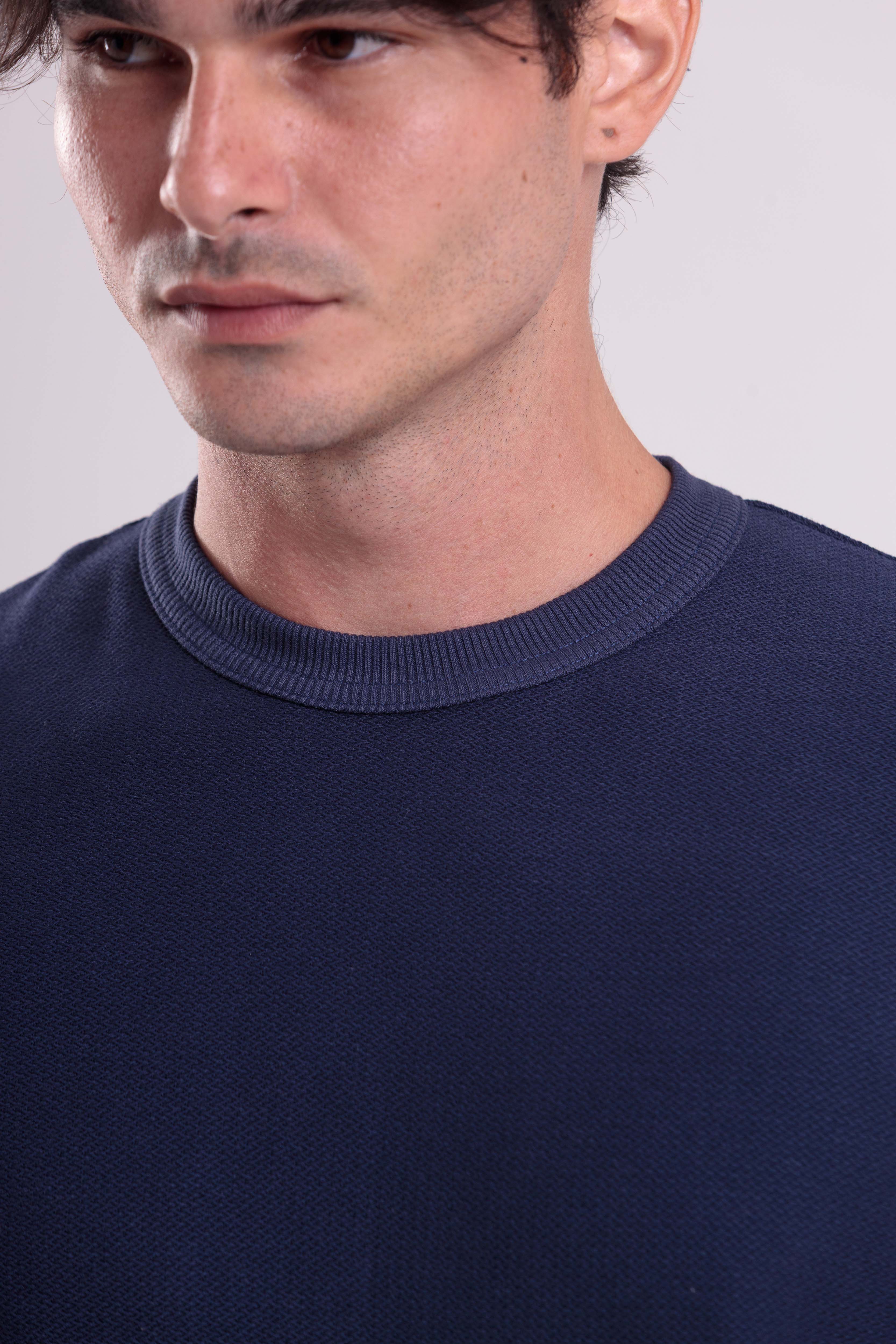 T-Shirt Over Boxy Artisan Azul