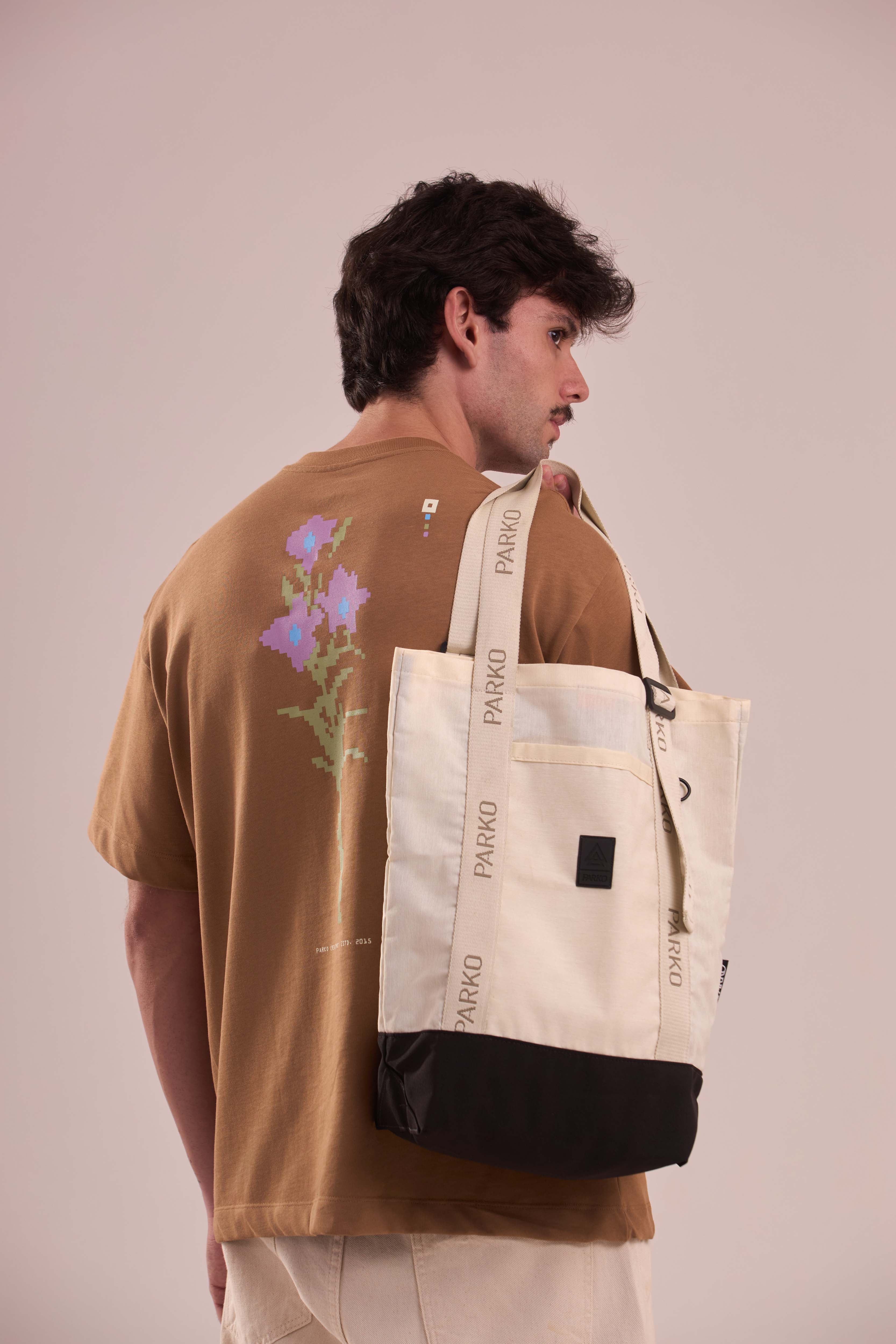Camiseta Over Boxy Pixel Flower