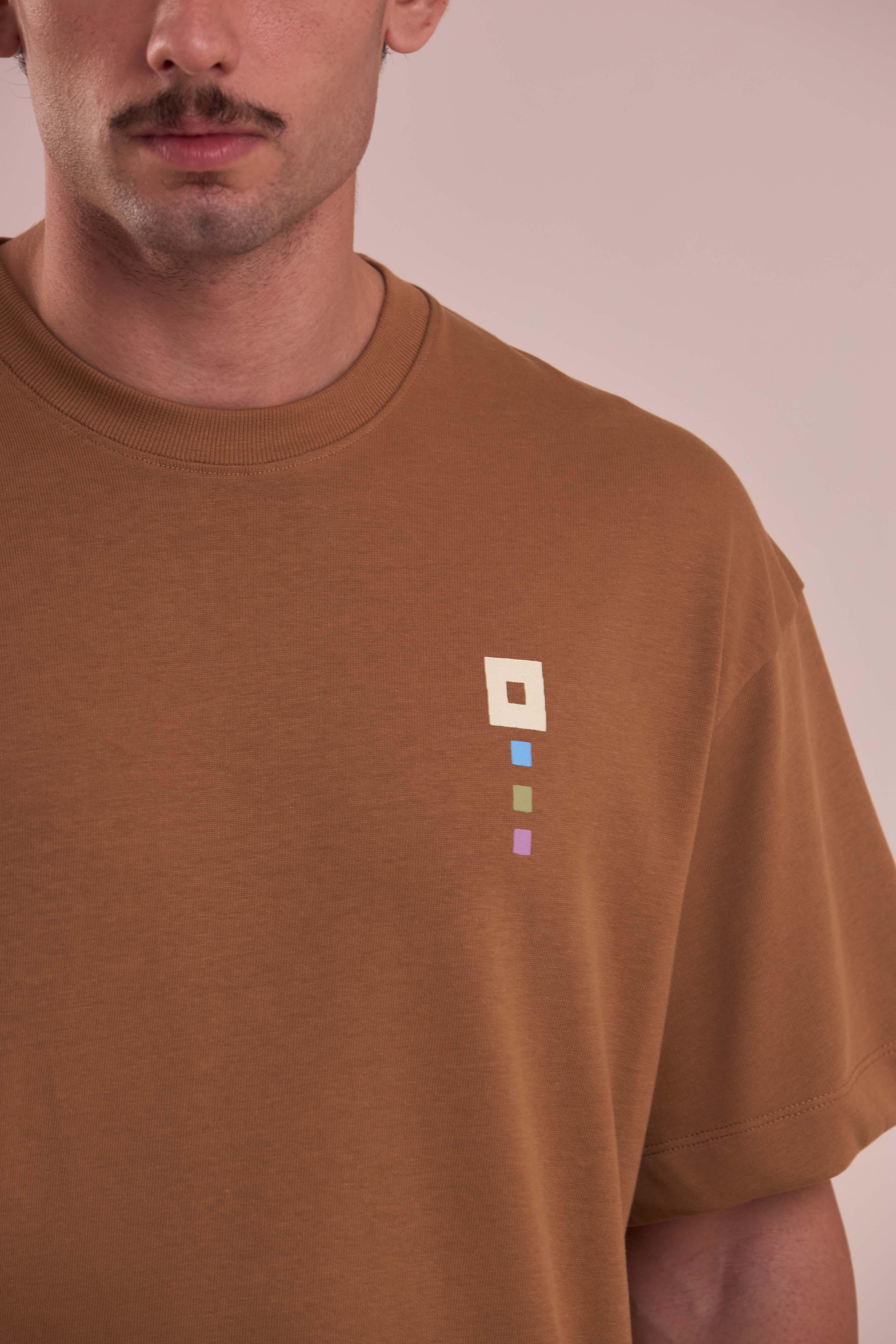 Camiseta Over Boxy Pixel Flower