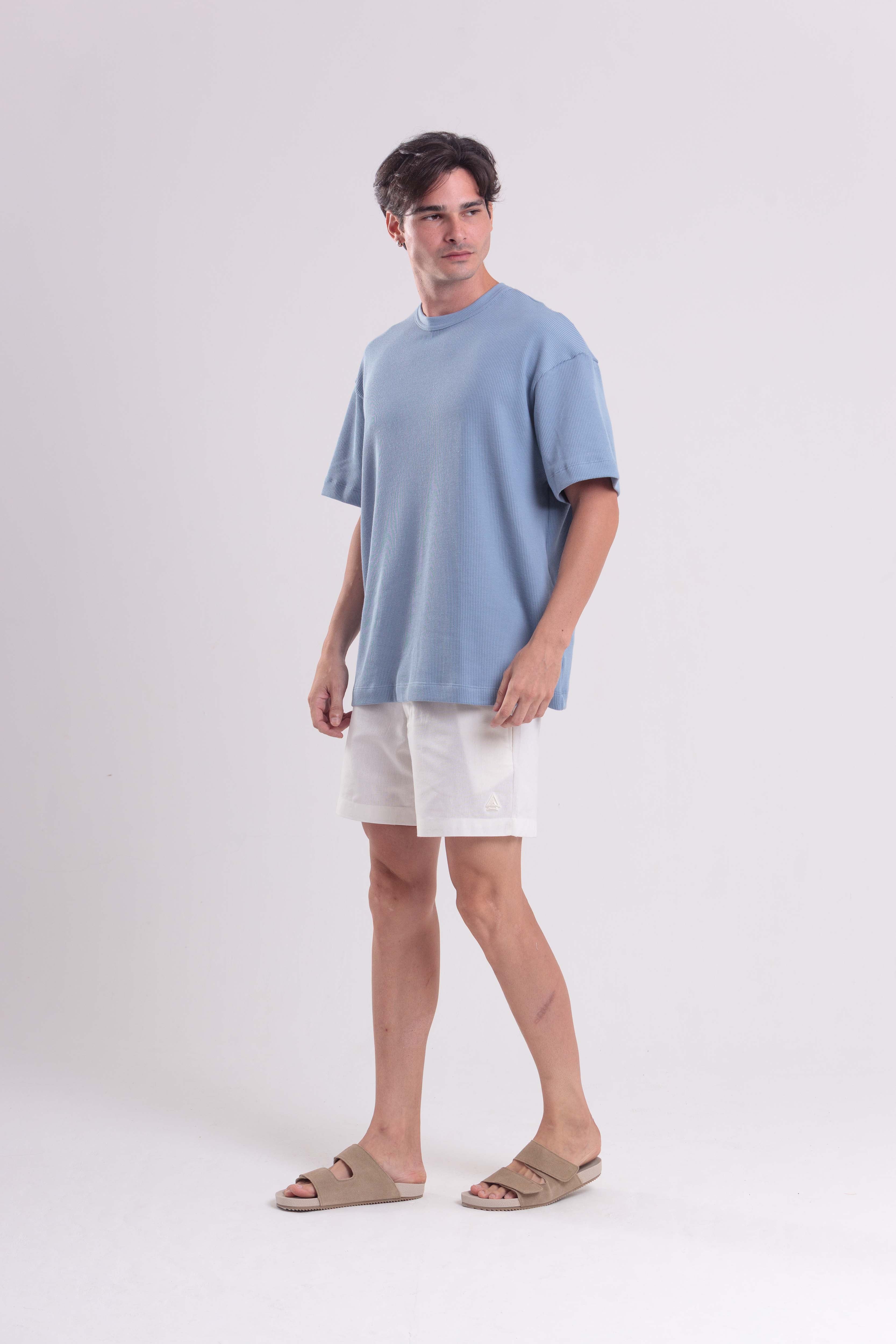 T-Shirt Over Boxy Champy Azul