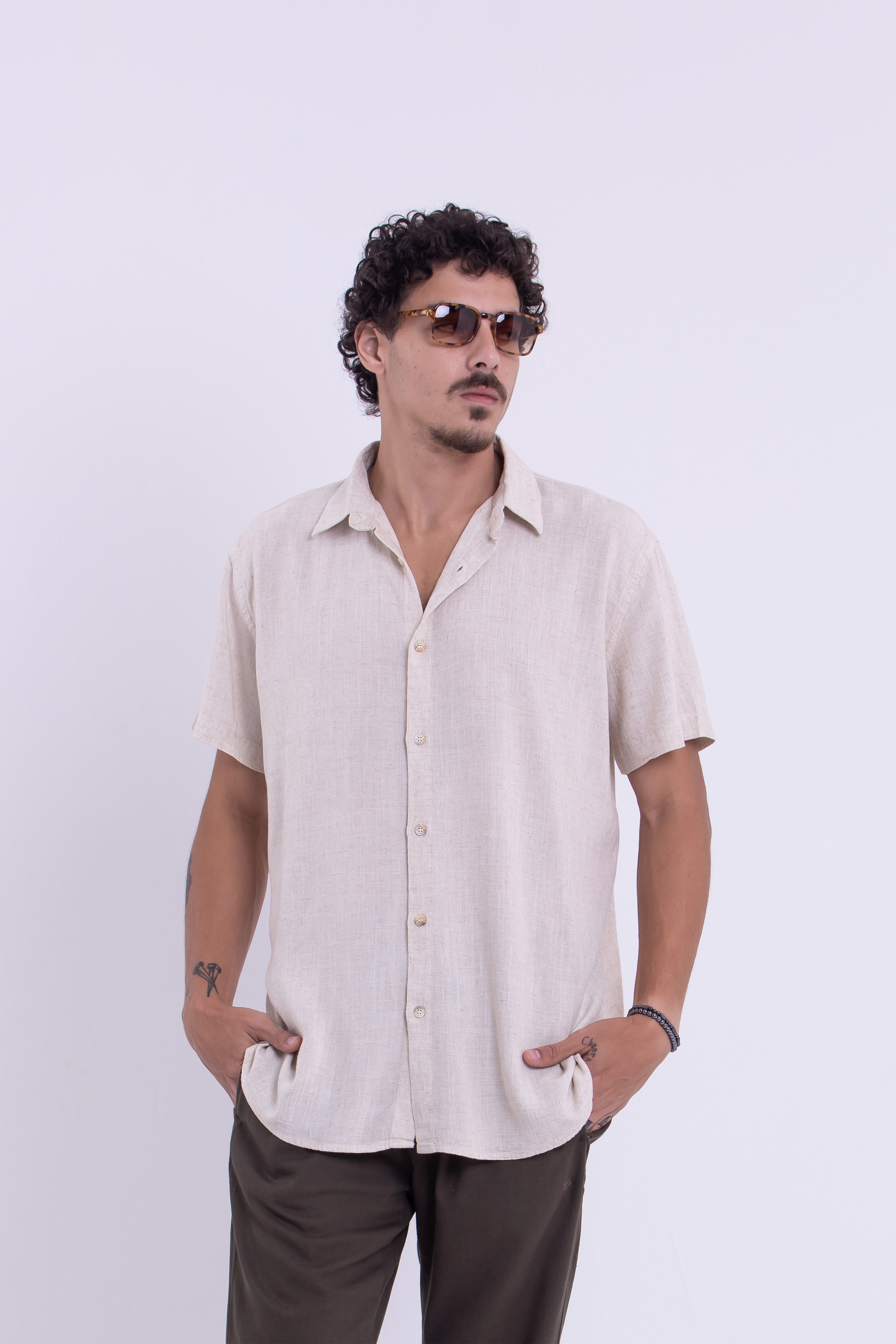 Camisa Essential Wash Natural