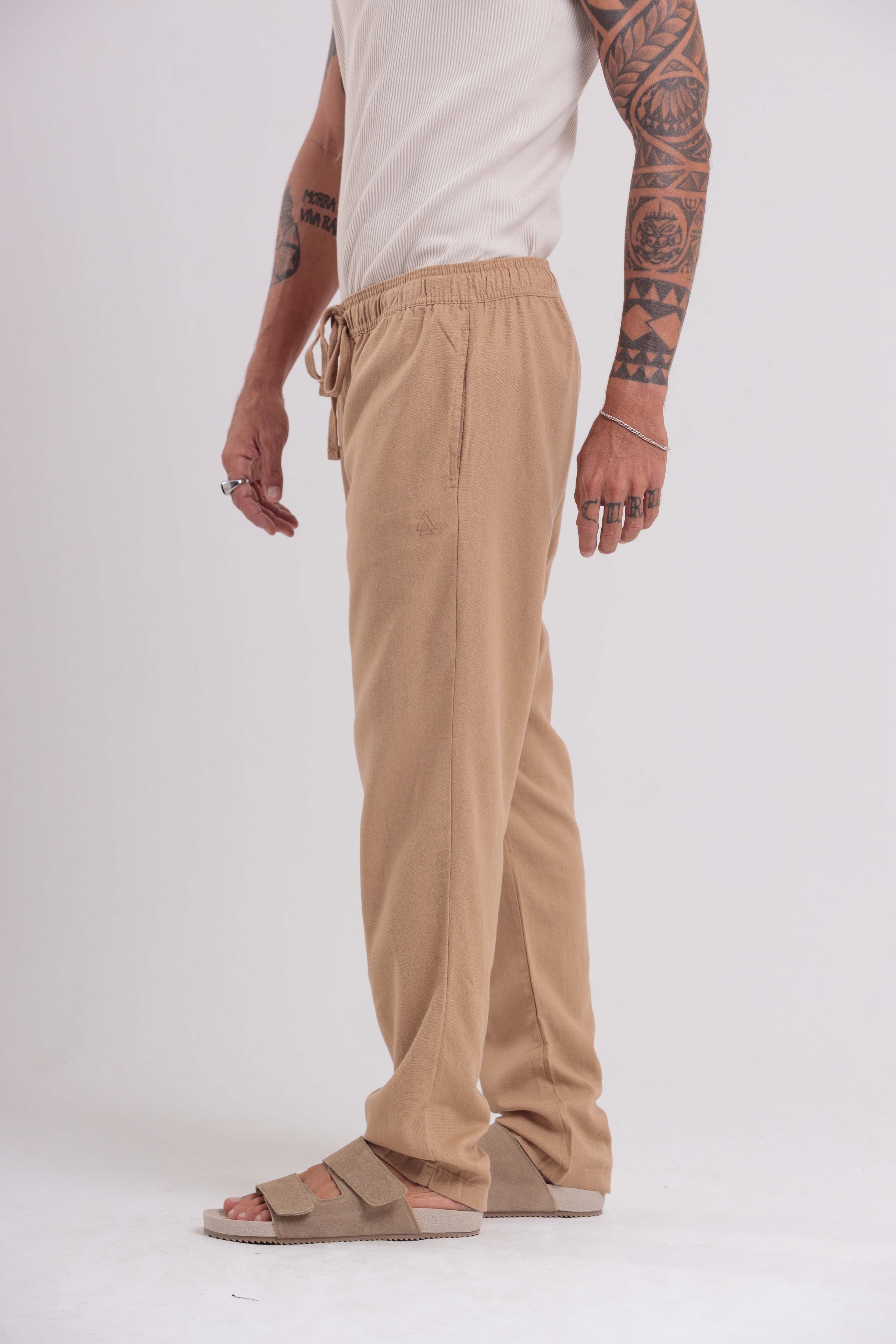 Calça Linen Caramelo